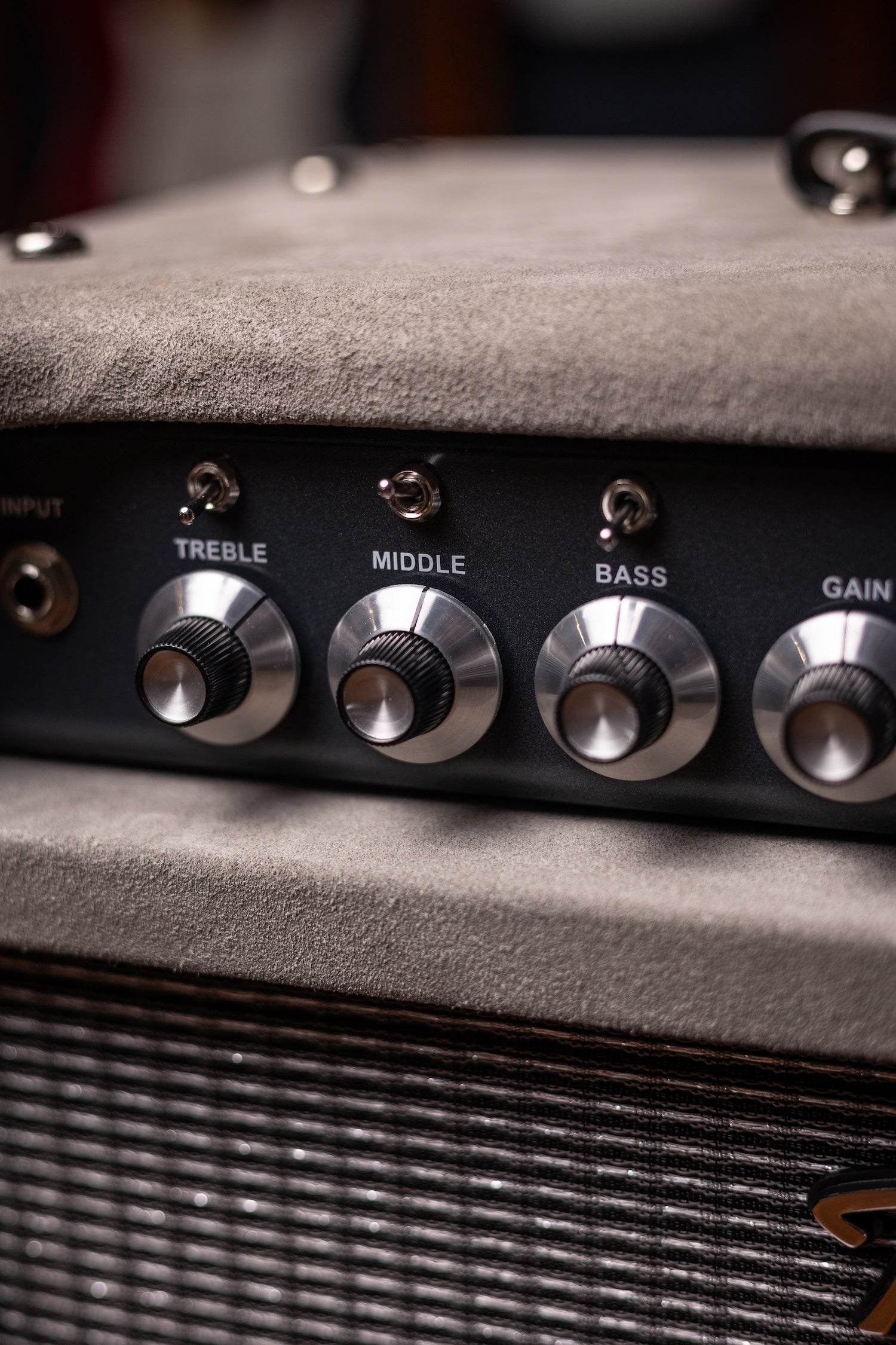 IN STOCK | Two-Rock Traditional Clean 100 Watt 1x12” Tube Combo Amp - Dark Grey Suede, Vintage Silver Cloth, Black Piping, Silver Knobs