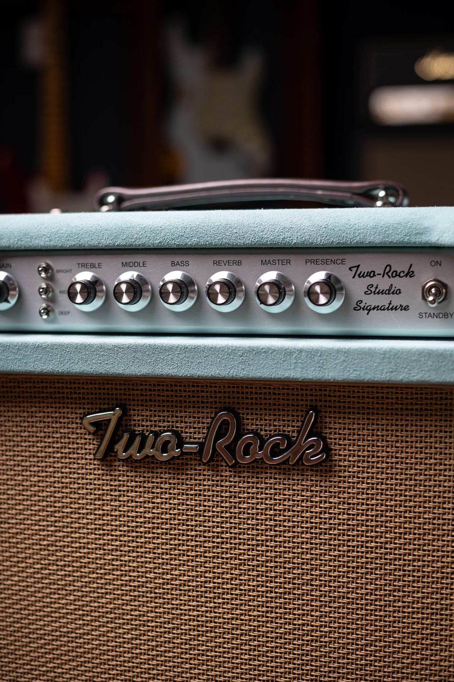 PRE-ORDER | Two-Rock Studio Signature Combo - Silver Anodize, Mint Suede, Cane Cloth, Buckskin Piping, Silver Knobs