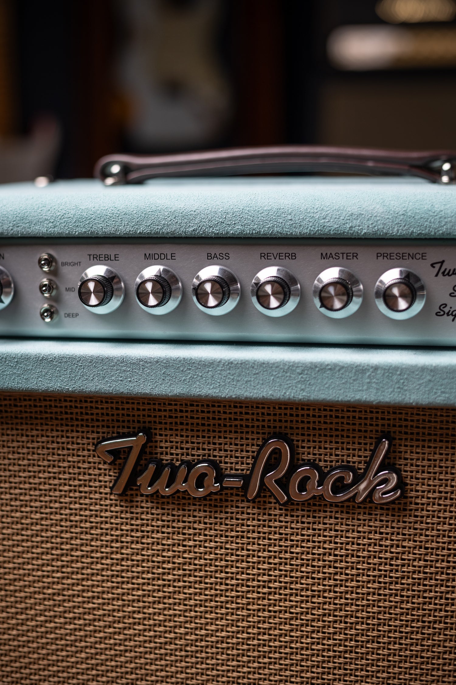 PRE-ORDER | Two-Rock Studio Signature Combo - Silver Anodize, Mint Suede, Cane Cloth, Buckskin Piping, Silver Knobs