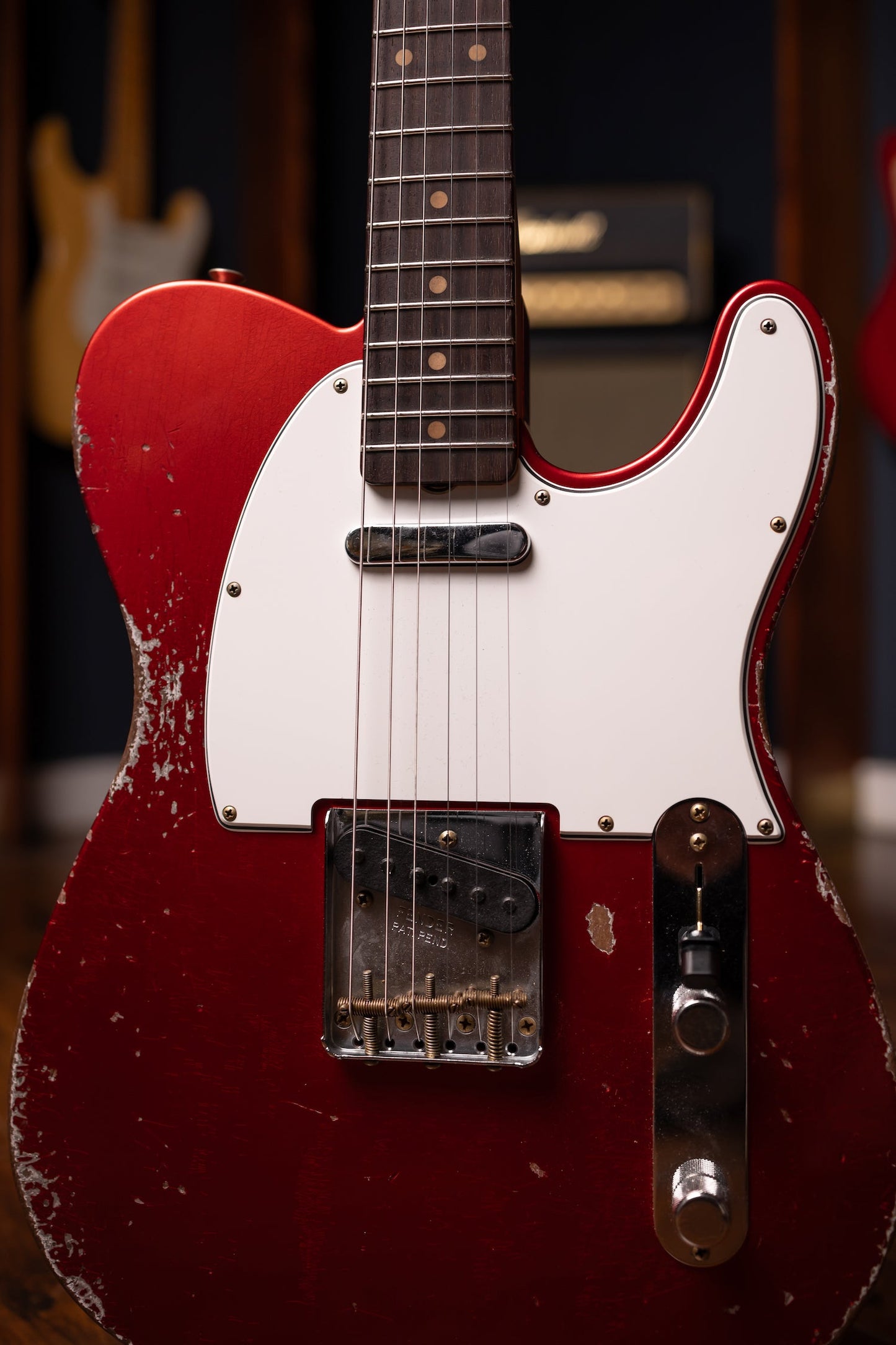 Fender Custom Shop 1961 Telecaster Heavy Relic Electric Guitar - Faded Aged Candy Apple Red