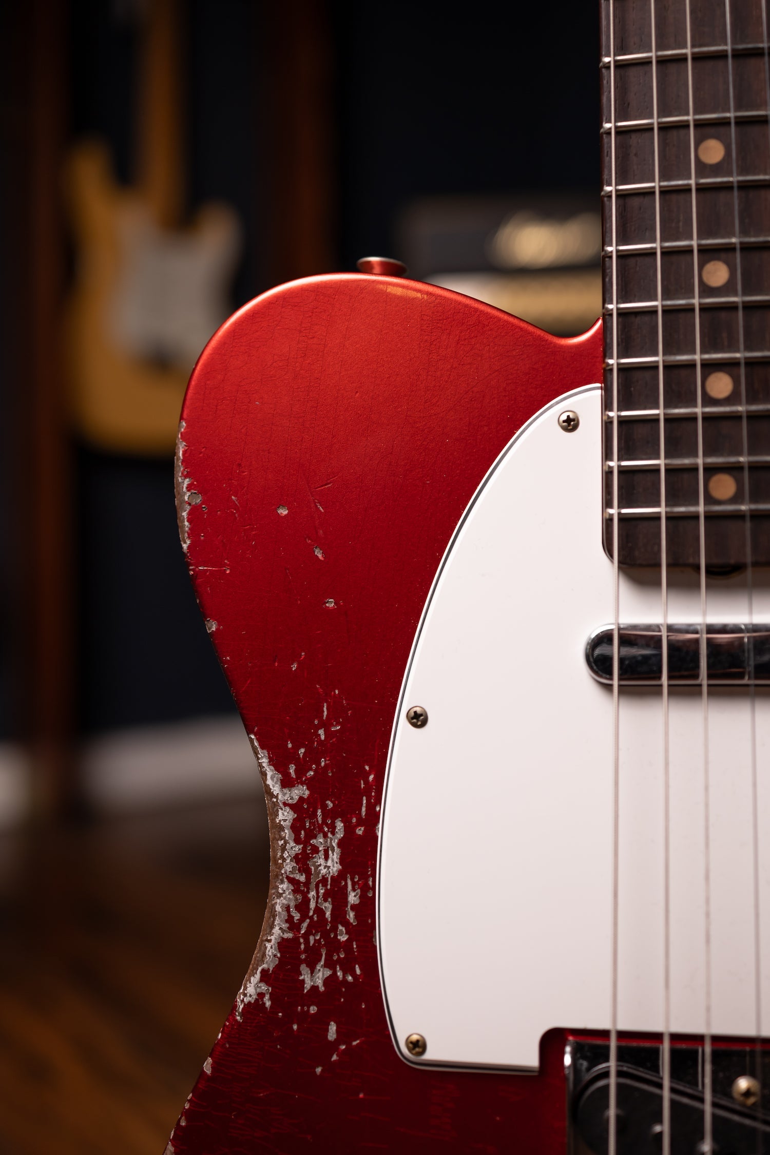 Fender Custom Shop 1961 Telecaster Heavy Relic Electric Guitar - Faded Aged Candy Apple Red