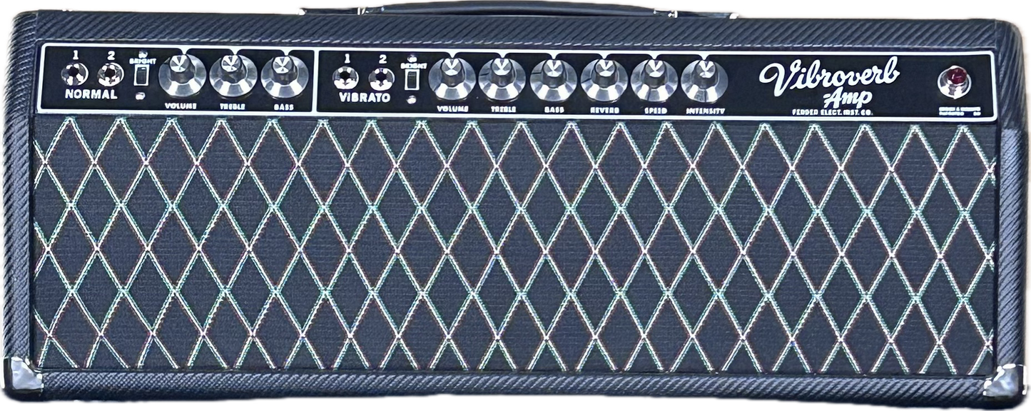 Welagen Ultraphonix/Vibroverb Head Black Carbon Fiber Tolex