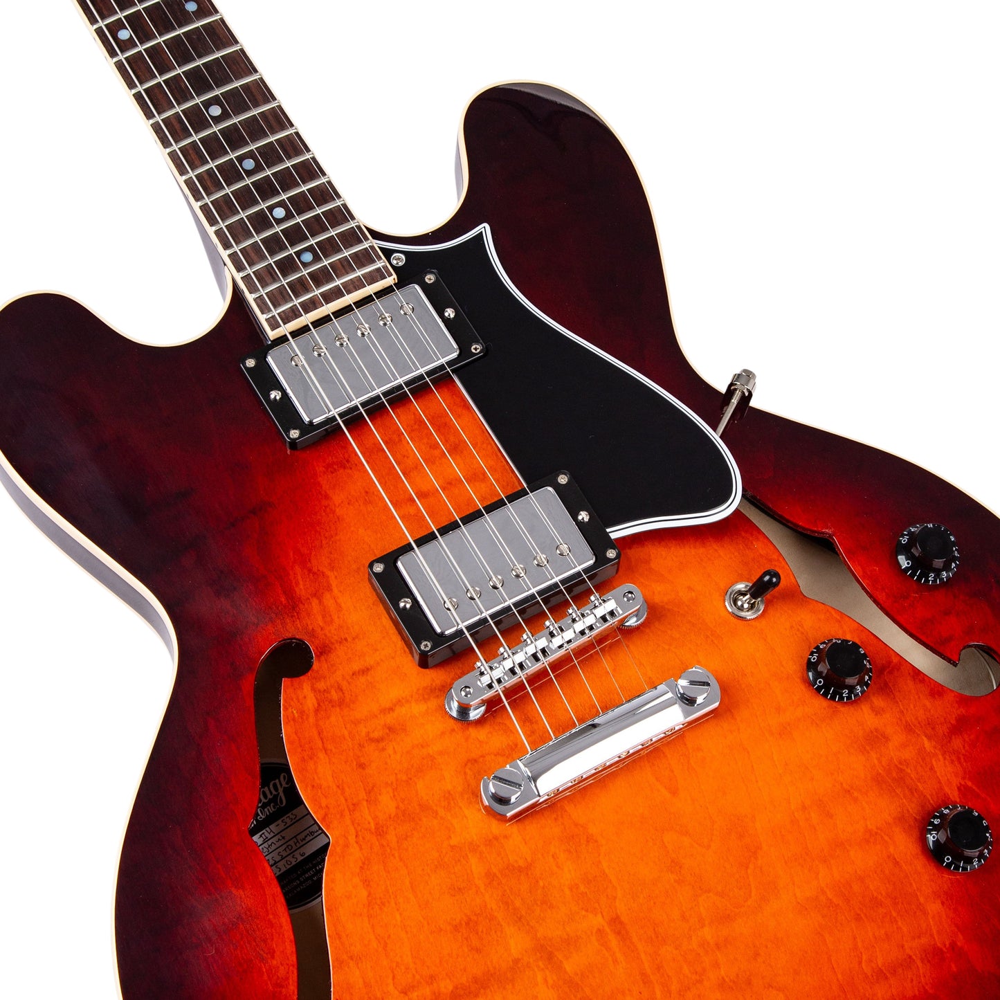 Heritage Standard II Collection H-535 Electric Guitar with Case, Chestnut Burst