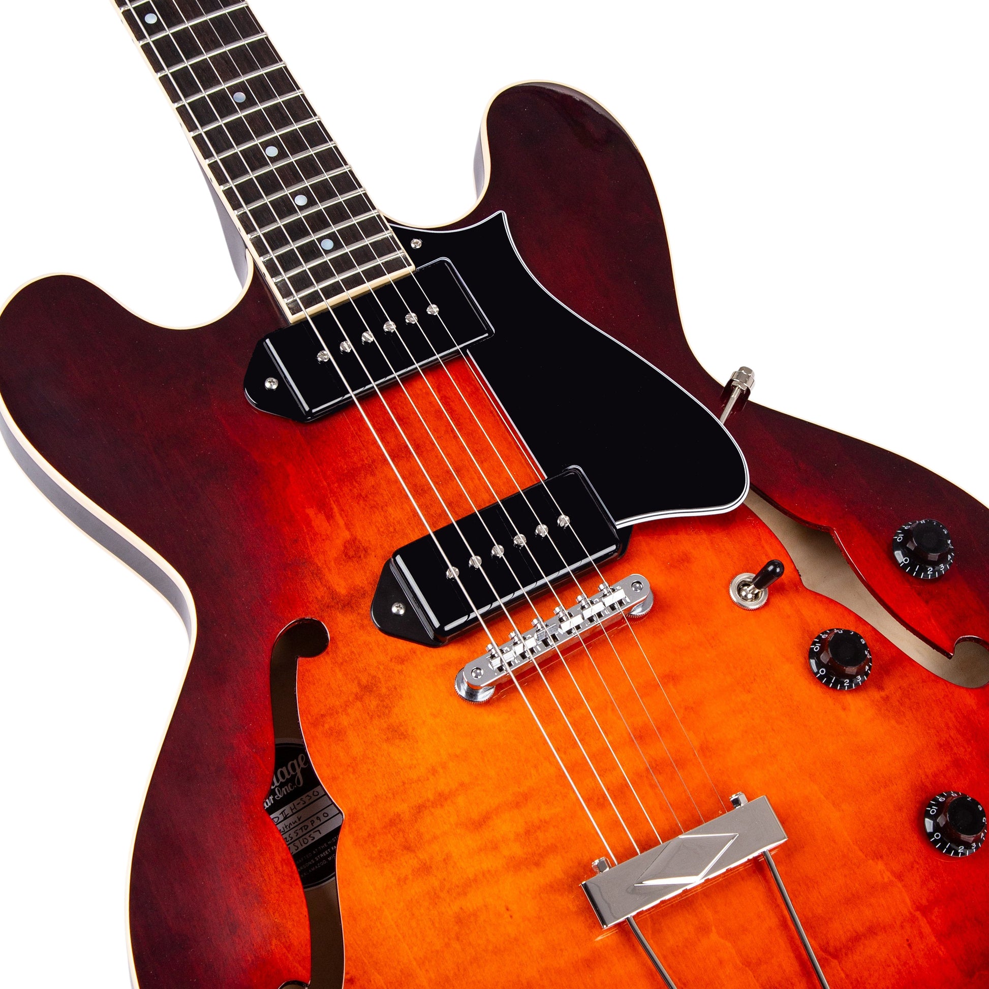Heritage Standard II Collection H-530 Electric Guitar with Case, Chestnut Burst