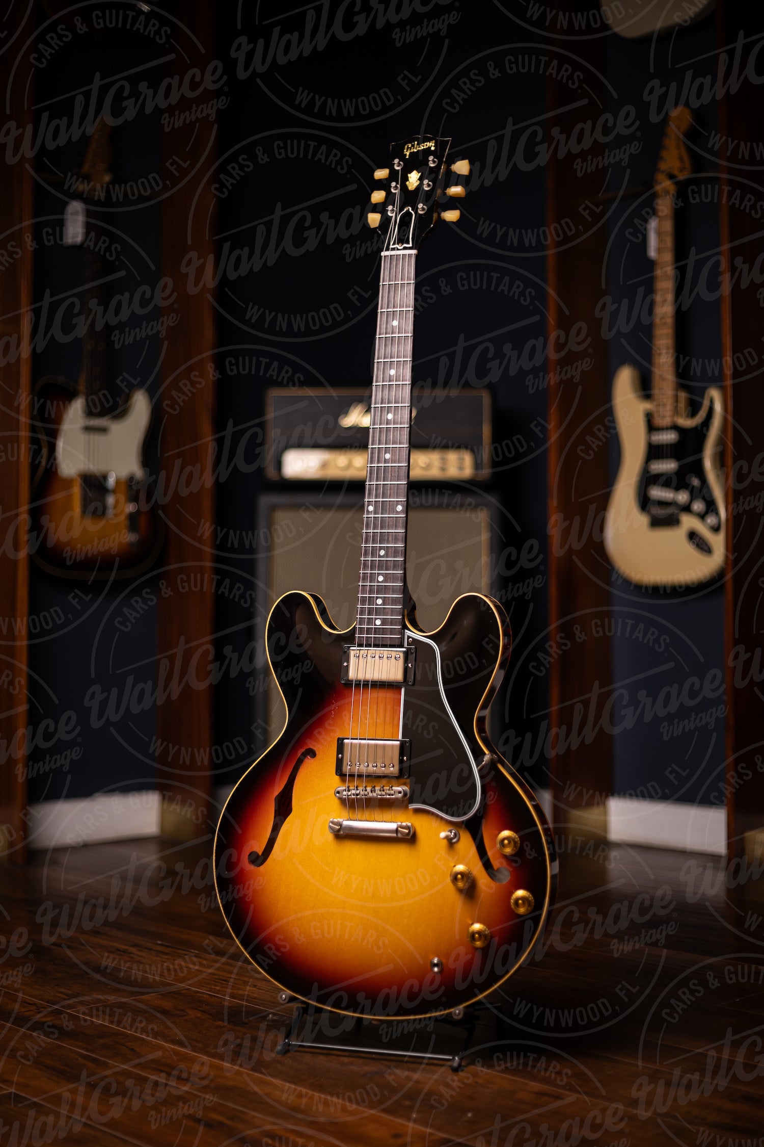 Gibson Custom Shop Murphy Lab 1958 ES-335 Light Aged Reissue Electric Guitar - Tri-Burst