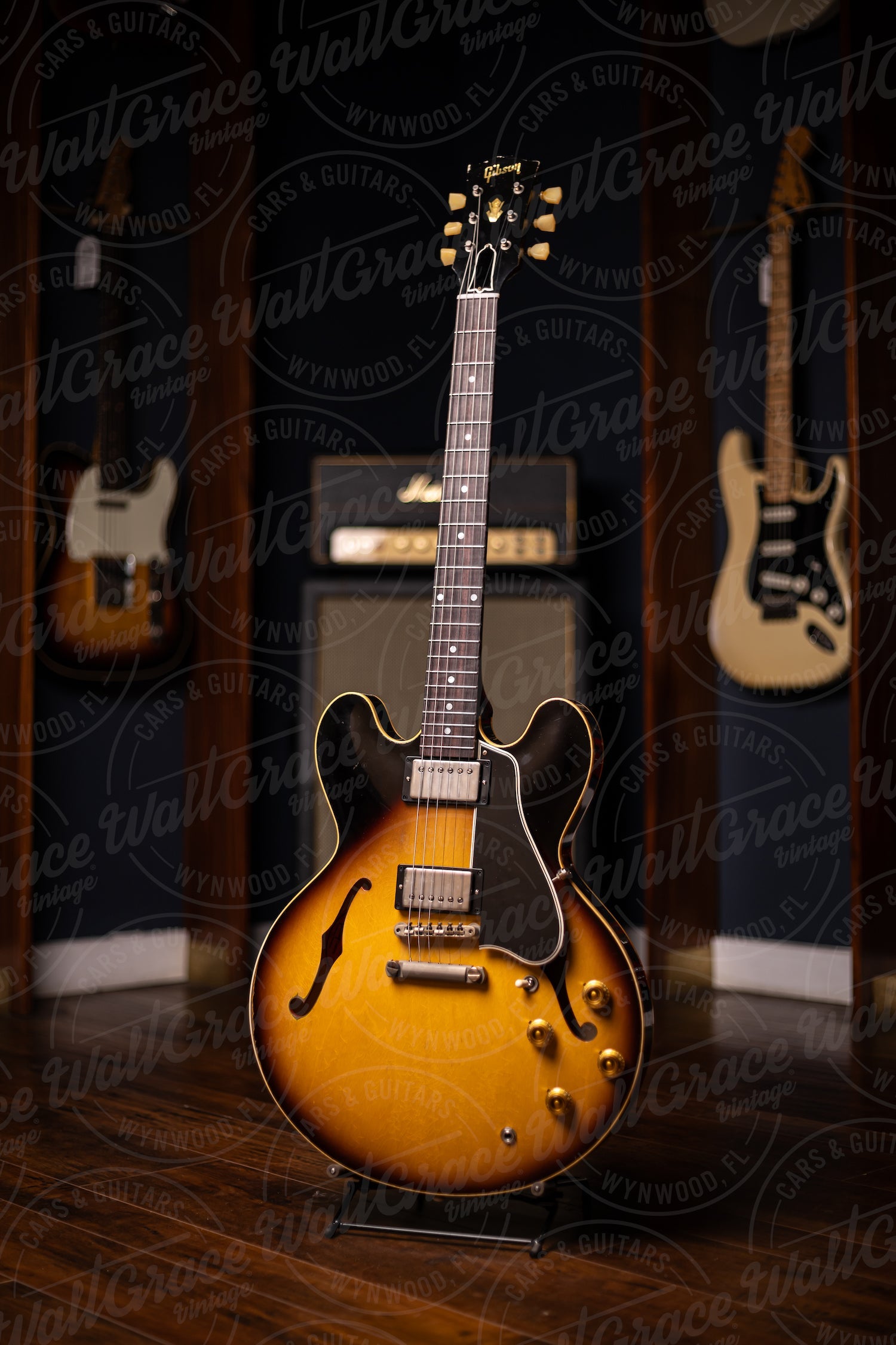 Gibson Custom Shop Murphy Lab 1958 ES-335 Heavy Aged Reissue Electric Guitar - Faded Tobacco Burst