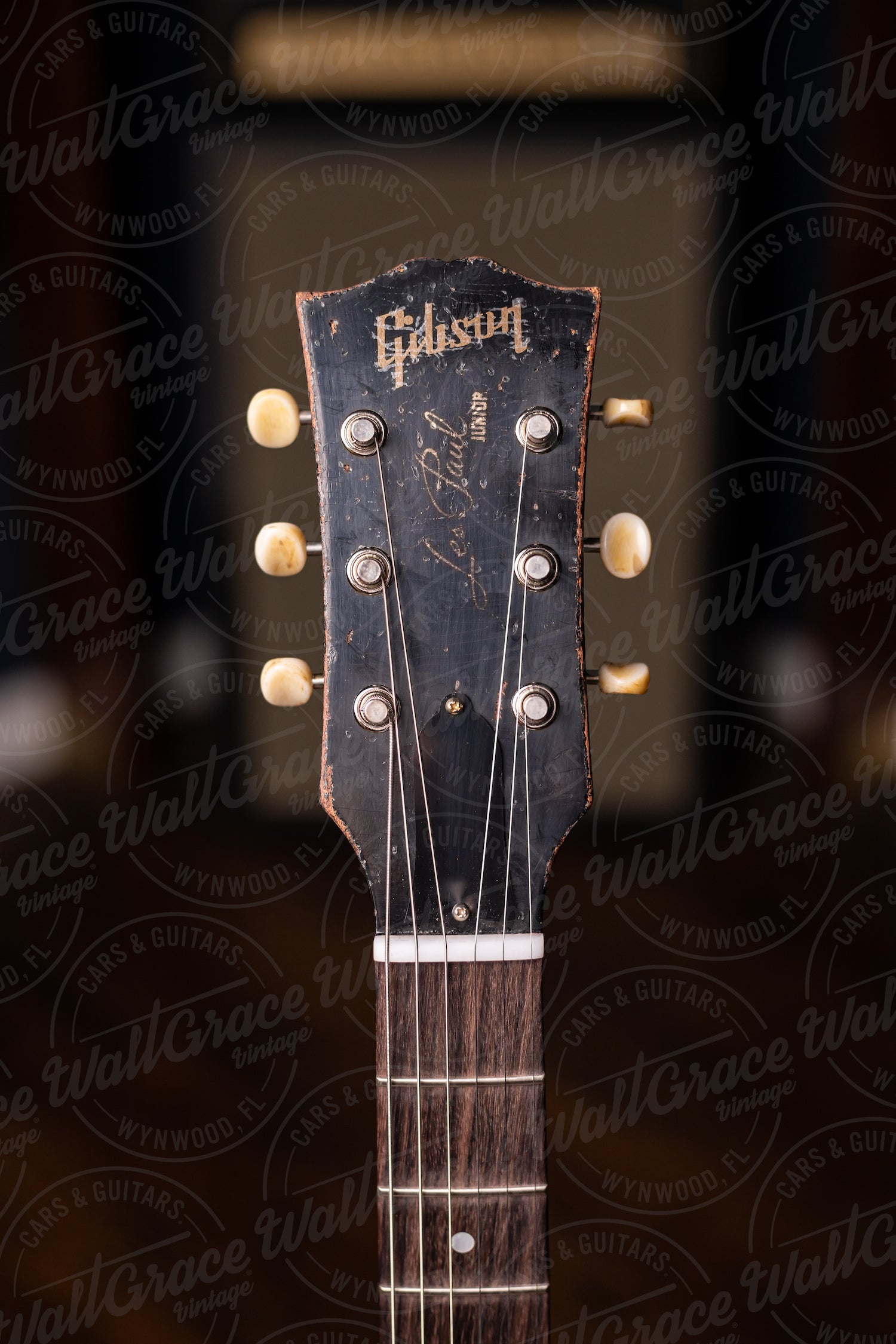 Gibson Custom Shop 1960 Les Paul Junior Double Cut Reissue Murphy Lab Ultra Heavy Aged Electric Guitar - Ebony