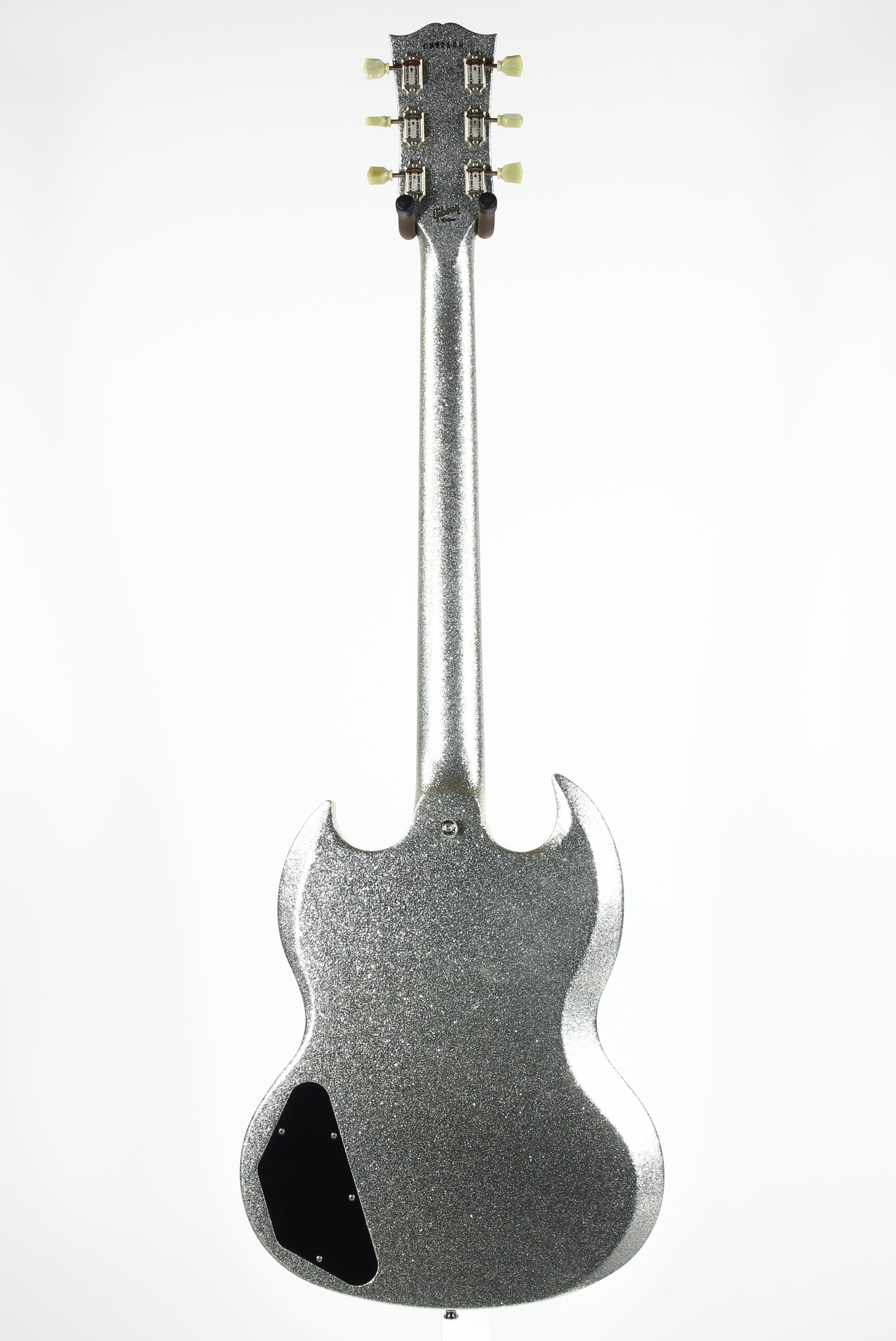 2007 Gibson Custom Shop SPARKLE Silver SG Les Paul Custom w Maestro