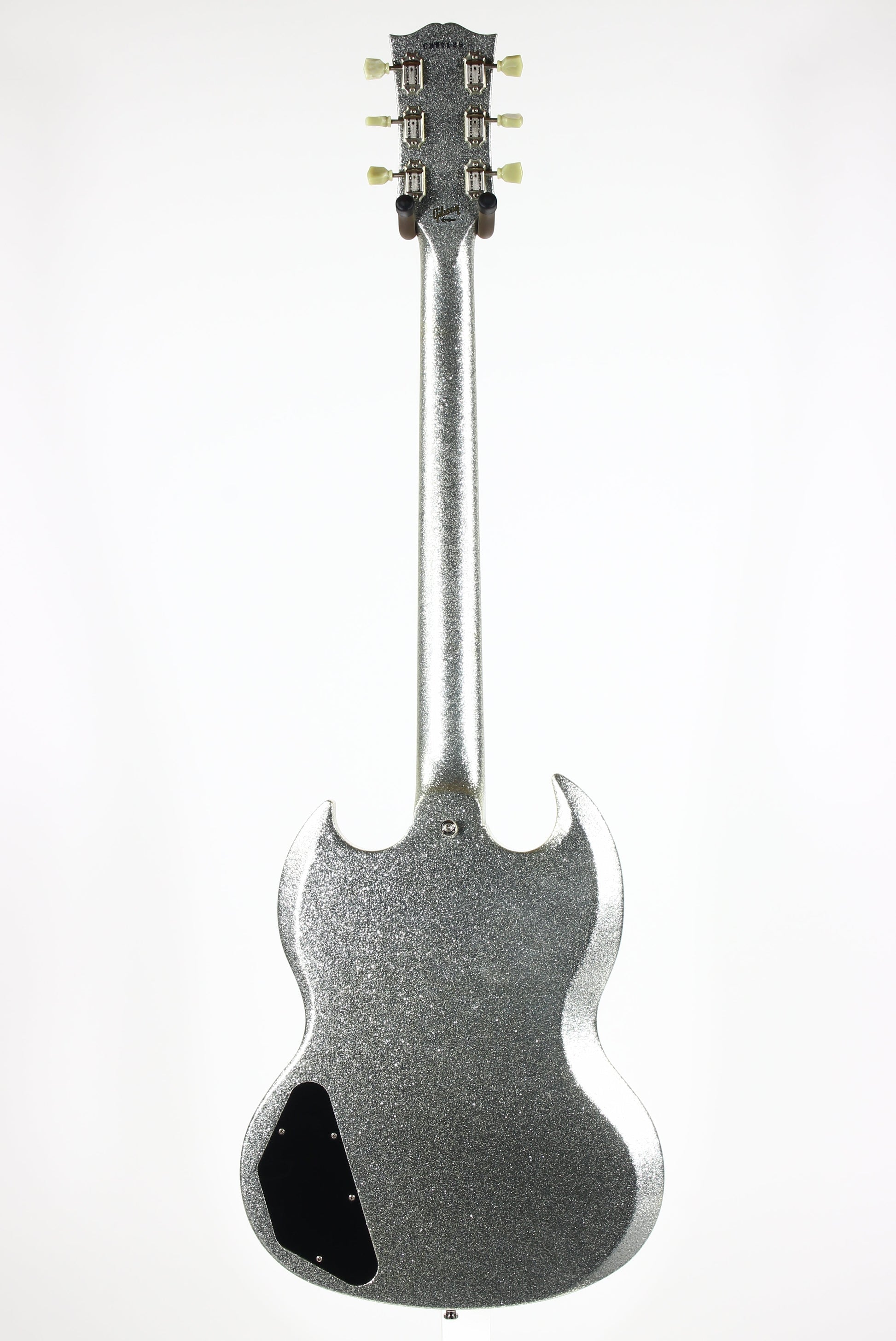 2007 Gibson Custom Shop SPARKLE Silver SG Les Paul Custom w Maestro