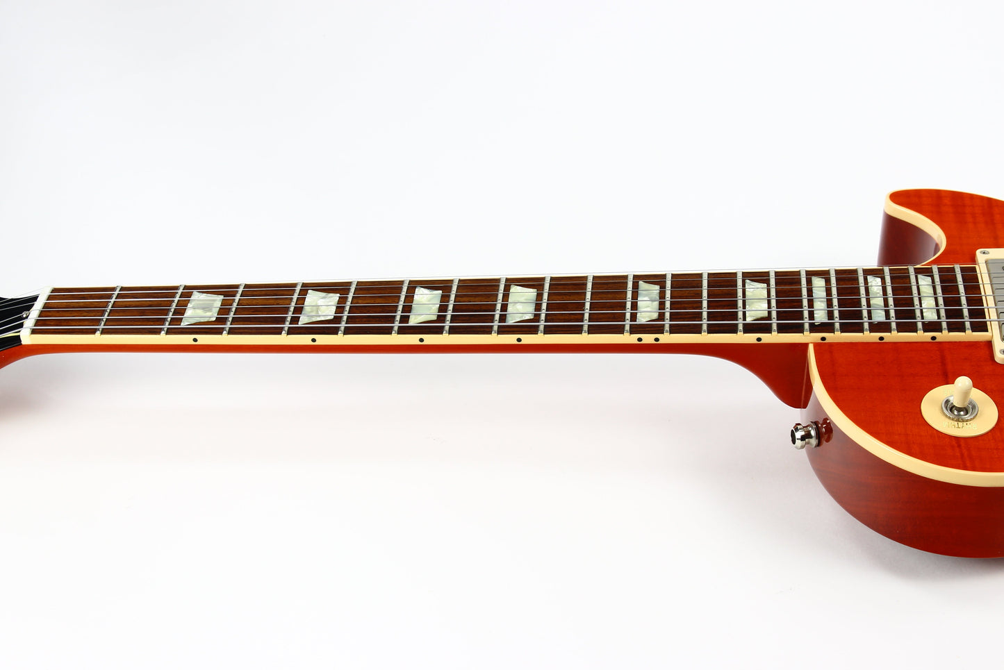 Gibson Custom Shop Les Paul Standard F Figured Trans Orange Flametop Electric Guitar