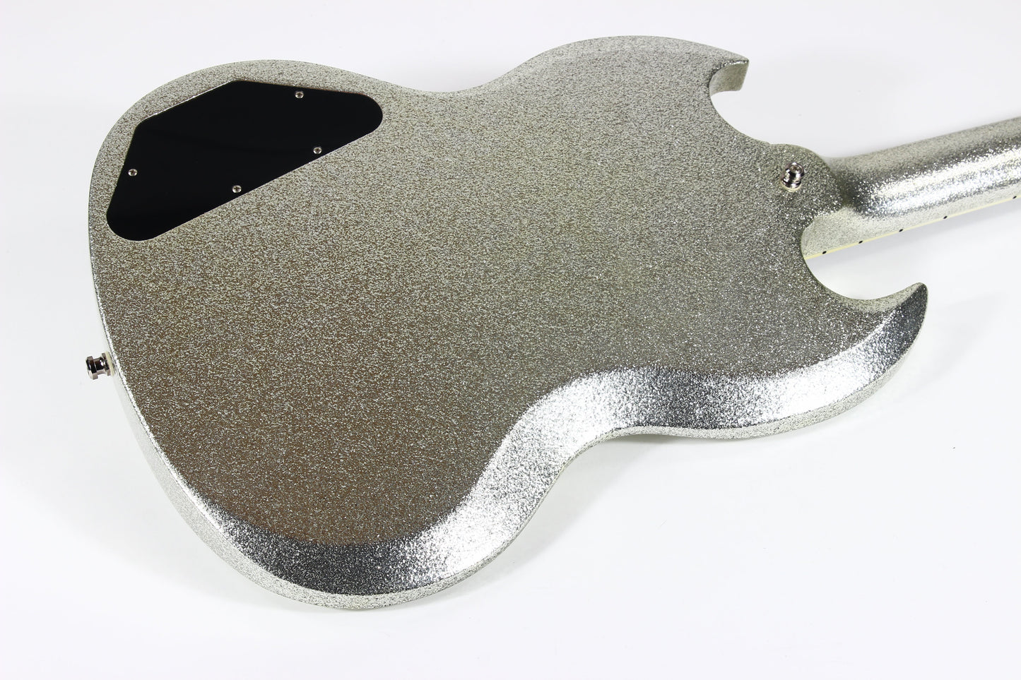 2007 Gibson Custom Shop SPARKLE Silver SG Les Paul Custom w Maestro