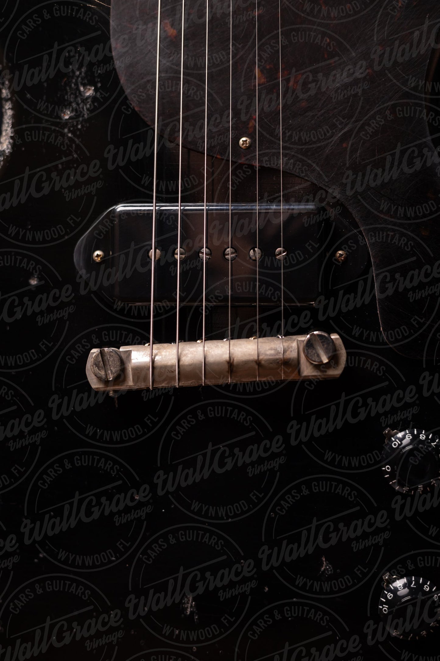 Gibson Custom Shop 1960 Les Paul Junior Double Cut Reissue Murphy Lab Ultra Heavy Aged Electric Guitar - Ebony