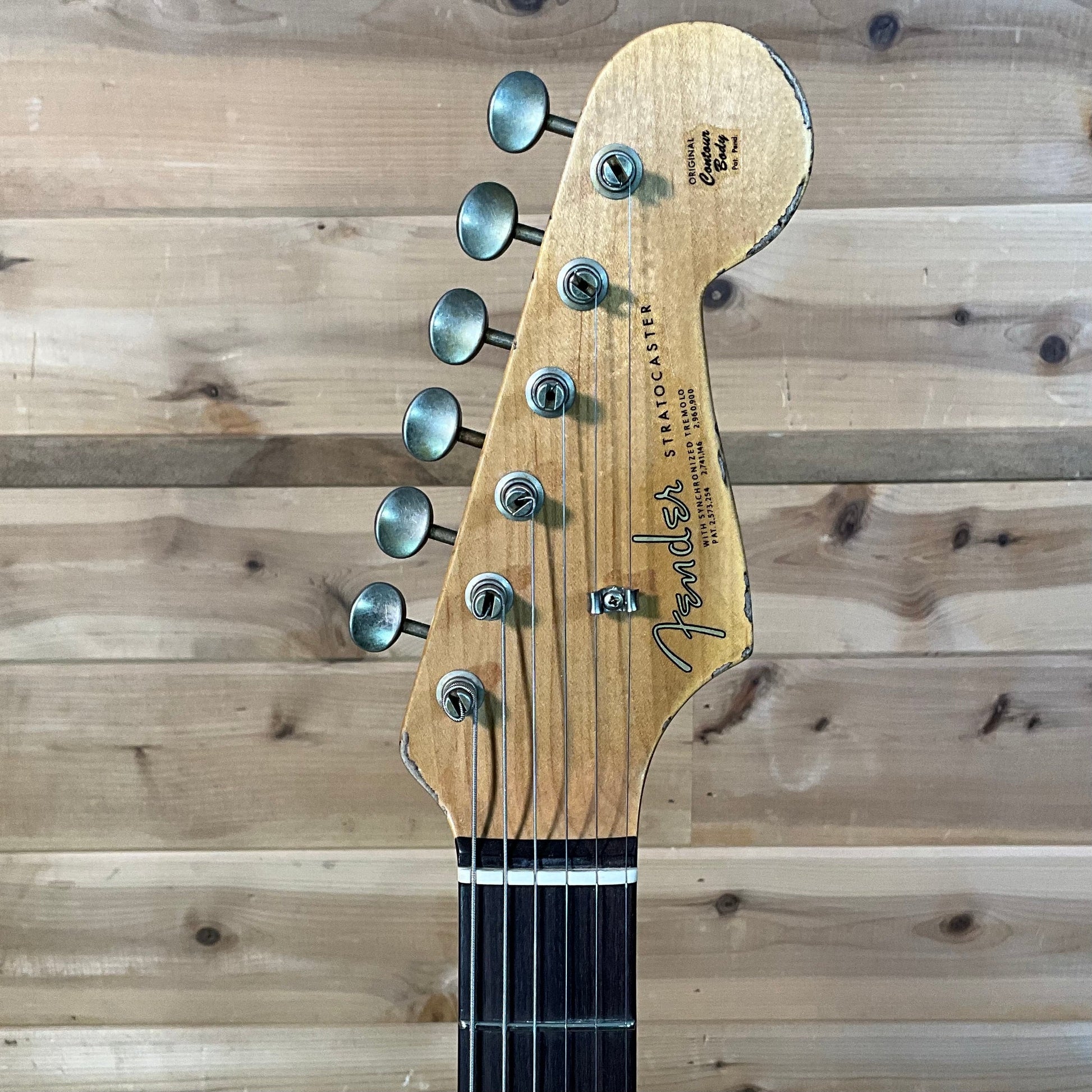 Fender Custom Shop Limited Edition 1964 L-Series Stratocaster Heavy Relic Electric Guitar - Aged Sherwood Green Metallic