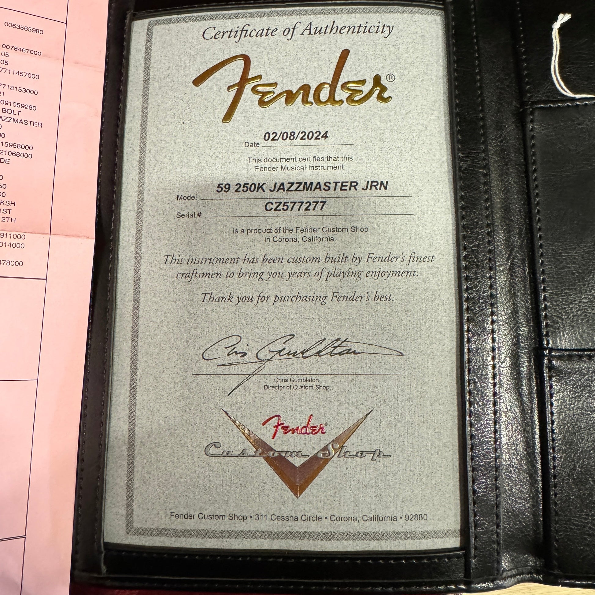 Fender Custom Shop 1959 250K Jazzmaster Journeyman Relic - Aged Dakota Red
