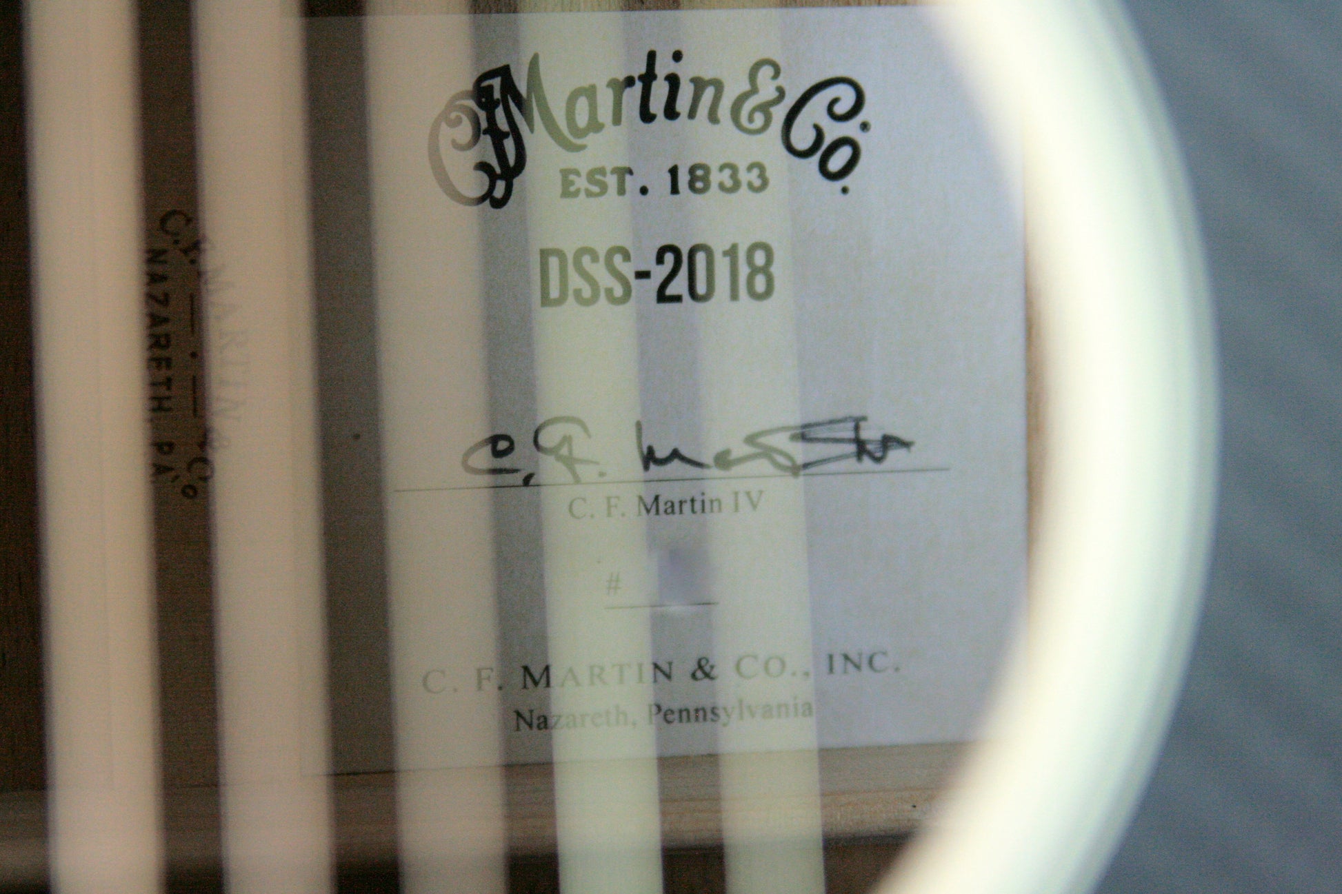 Martin DSS-2018 NAMM Show Slope Shoulder D18 Adirondack Top Carbon Fiber Titanium Light!