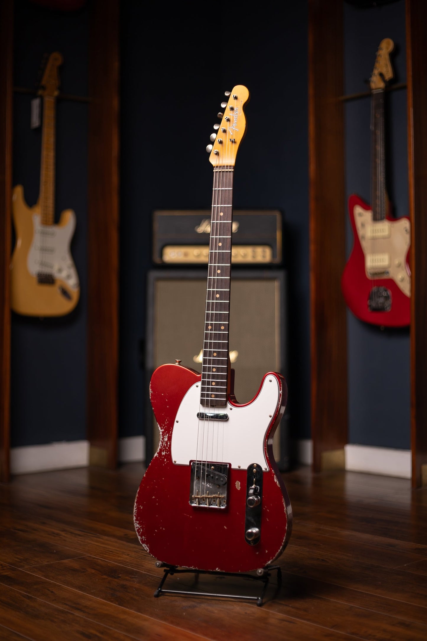 Fender Custom Shop 1961 Telecaster Heavy Relic Electric Guitar - Faded Aged Candy Apple Red