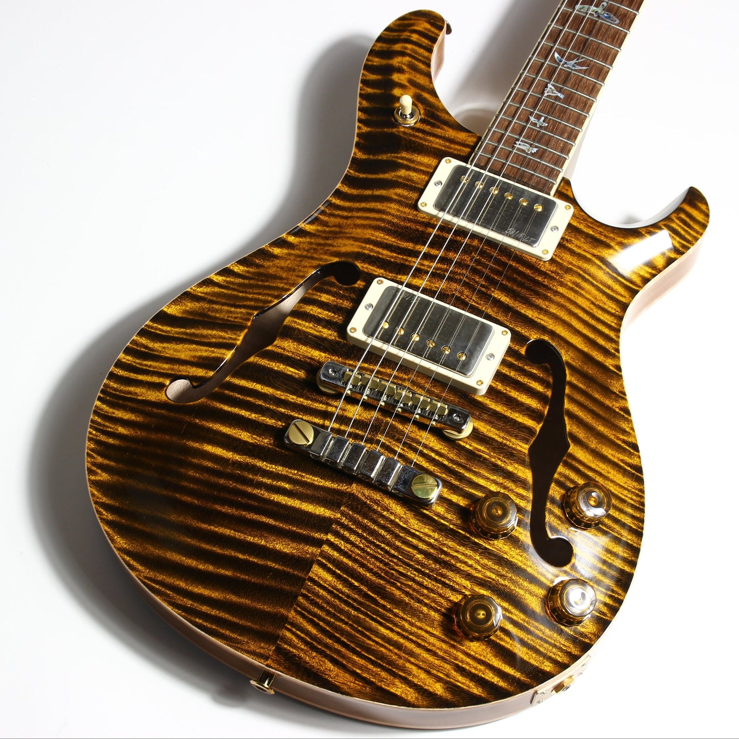 2024 PRS Wood Library McCarty 594 Hollowbody II Brazilian Rosewood Yellow Tiger 10 Top