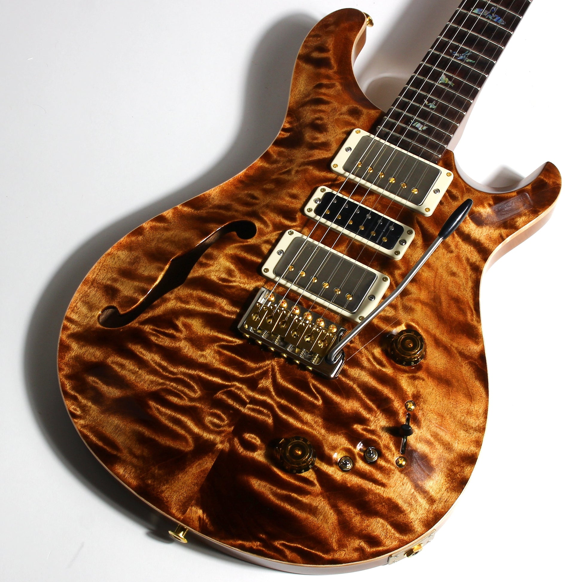 2024 PRS Wood Library Special 22 Semi-Hollow QUILT Copperhead 10-Top | Cocobolo Unique Woods!