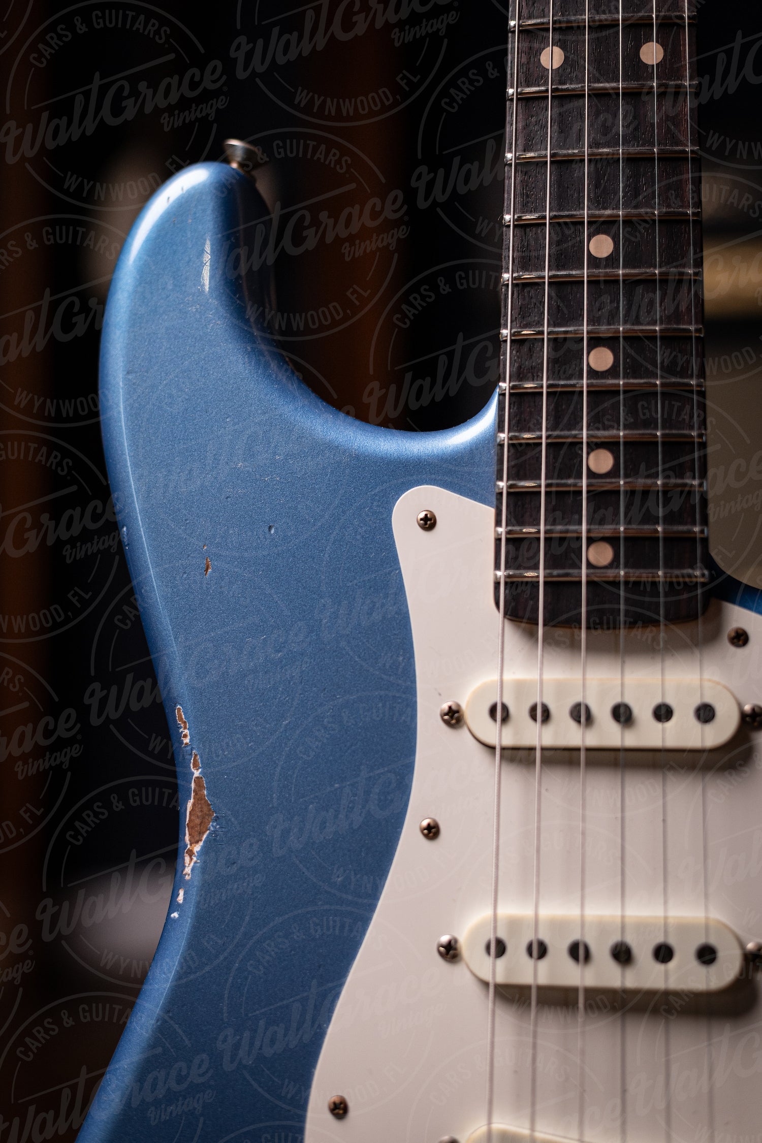 Fender Custom Shop 1959 Stratocaster Relic Electric Guitar – Faded Aged Lake Placid Blue