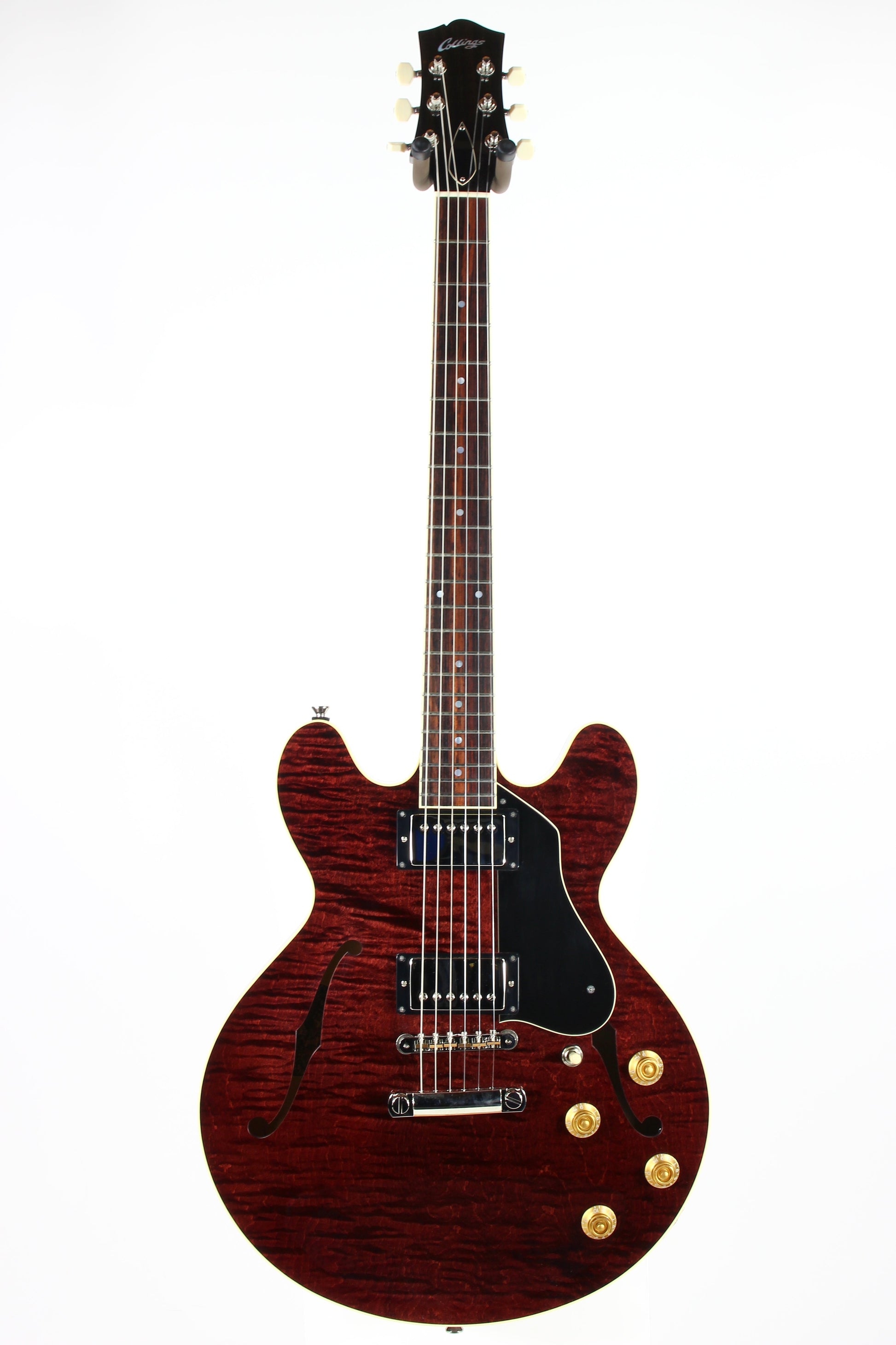 2023 Collings i35 LC Premium OXBLOOD Electric Guitar | Throbak Humbuckers, Semi-Hollow Body,  Finish