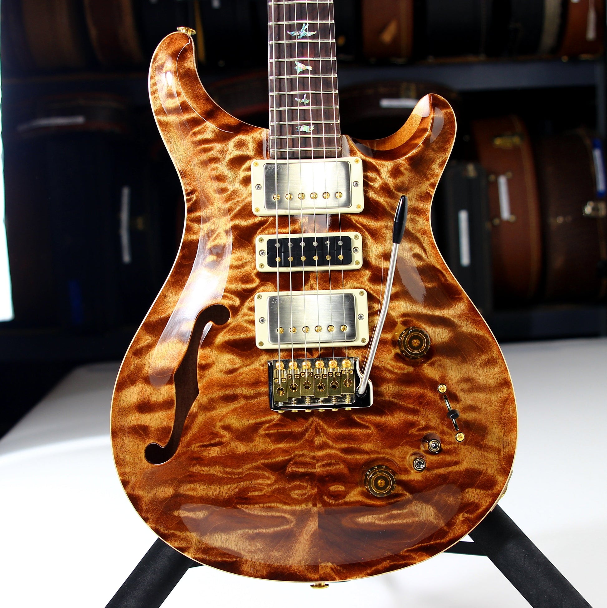 2024 PRS Wood Library Special 22 Semi-Hollow QUILT Copperhead 10-Top | Cocobolo Unique Woods!