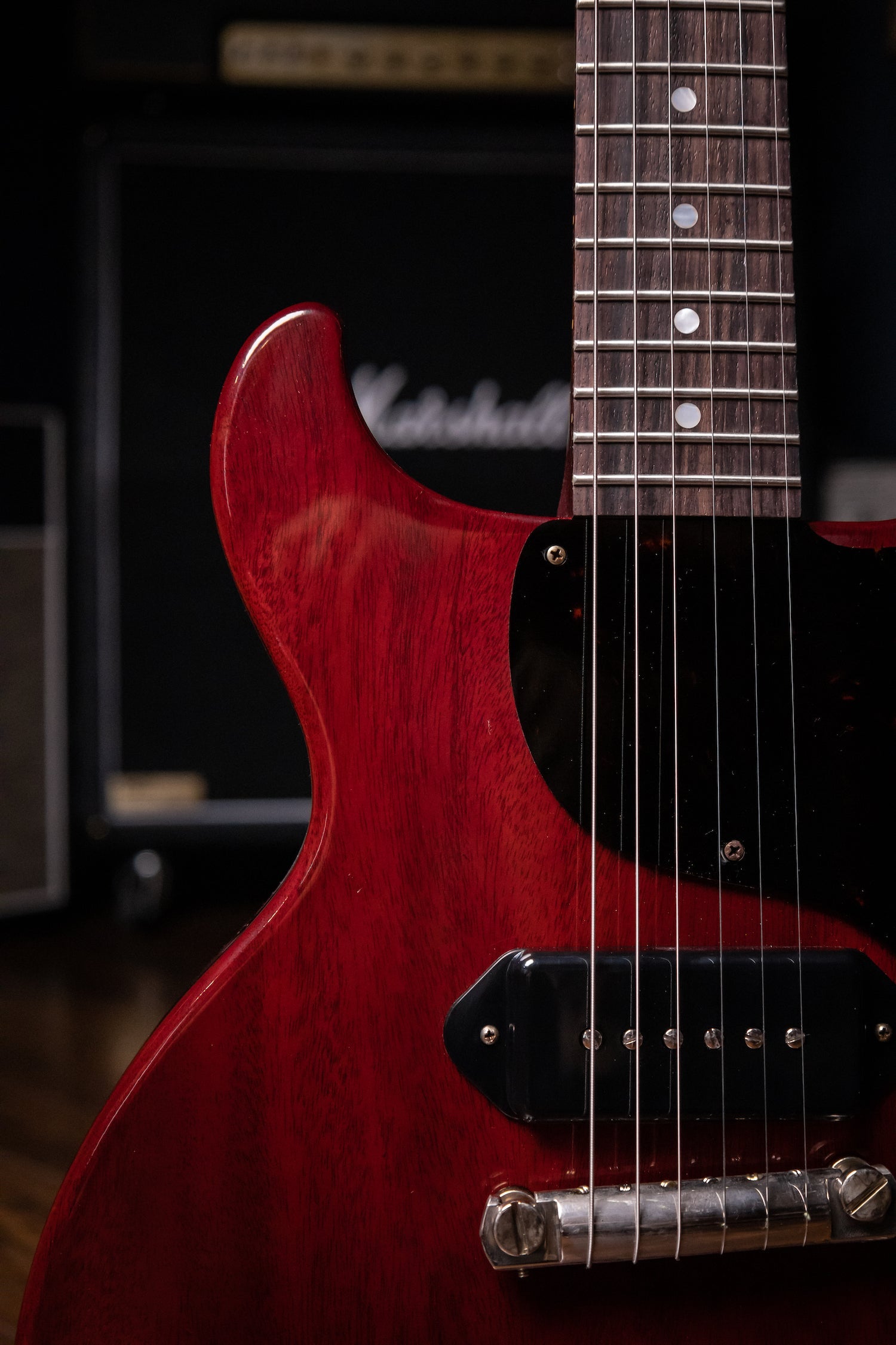 Gibson Custom Shop 1958 Les Paul Junior Double Cut Electric Guitar - Cherry Red