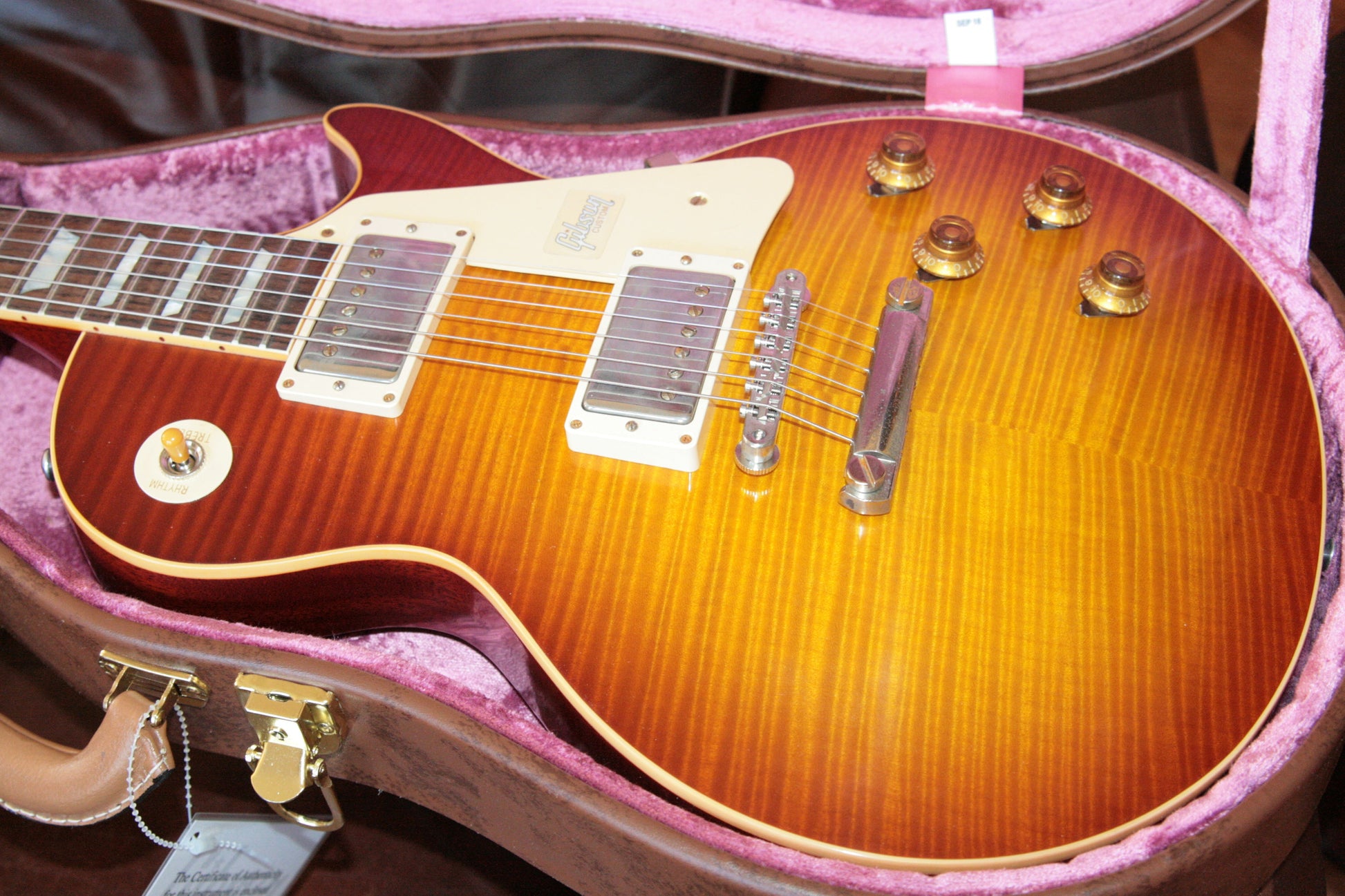 2018 Gibson 1959 Les Paul Historic Reissue! R9 59 SUNRISE TEA BURST Custom Shop TH Spec