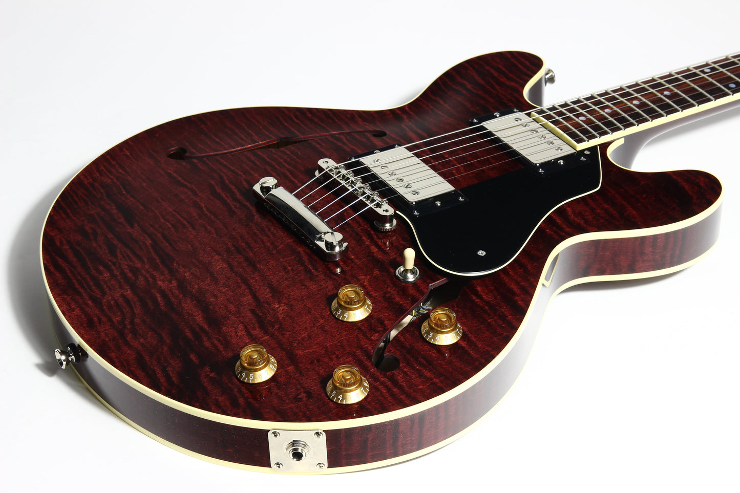 2023 Collings i35 LC Premium OXBLOOD Electric Guitar | Throbak Humbuckers, Semi-Hollow Body,  Finish