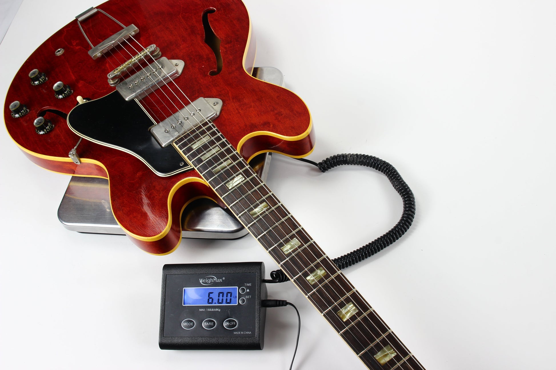 1965 Gibson ES-330 TDC Cherry Red WIDE NUT, NICKEL PARTS w Original Hard Case, Vintage 330