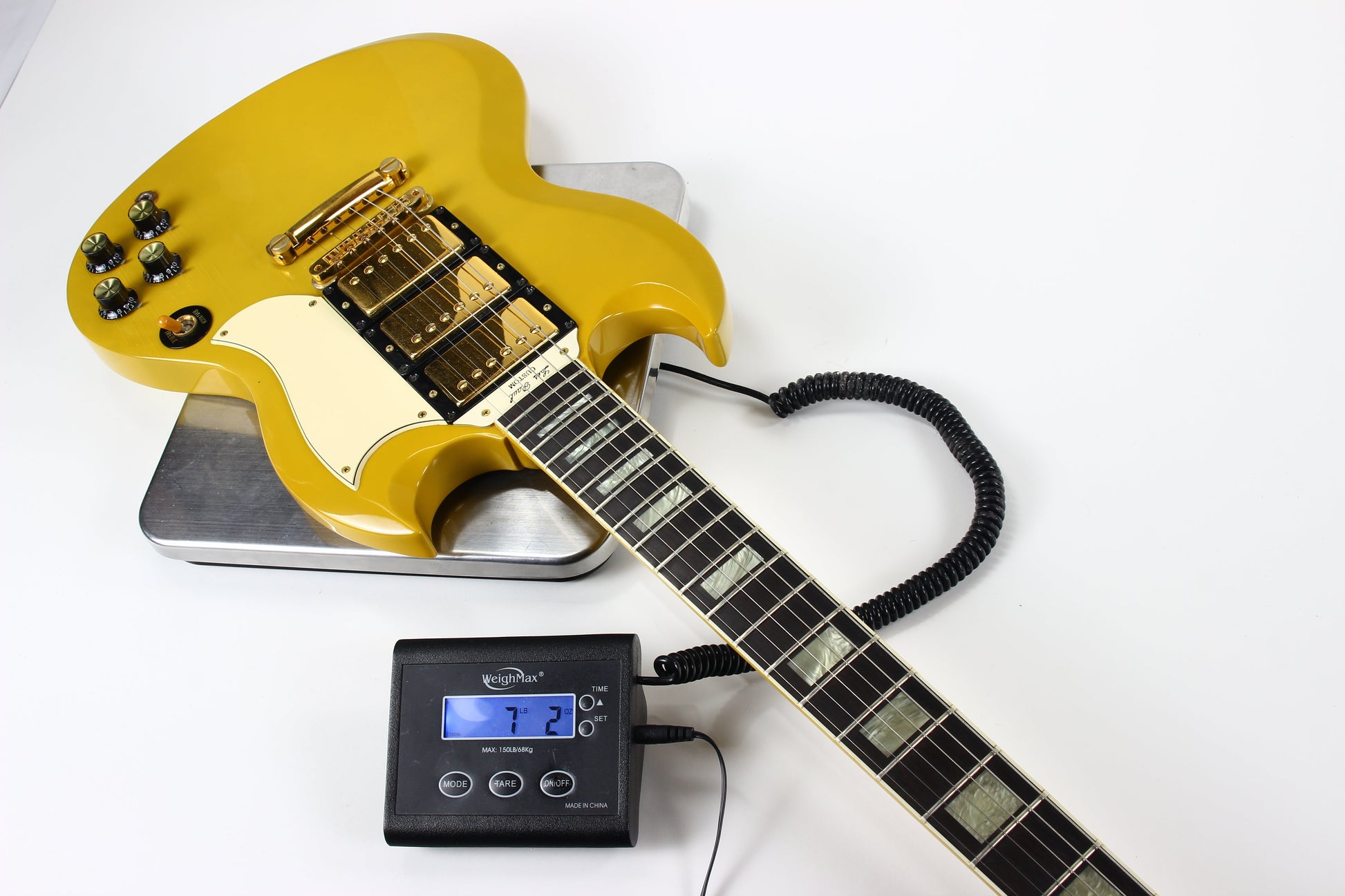 1991 Gibson 30th Anniversary SG Custom 3 Pickup Limited Edition TV Yellow