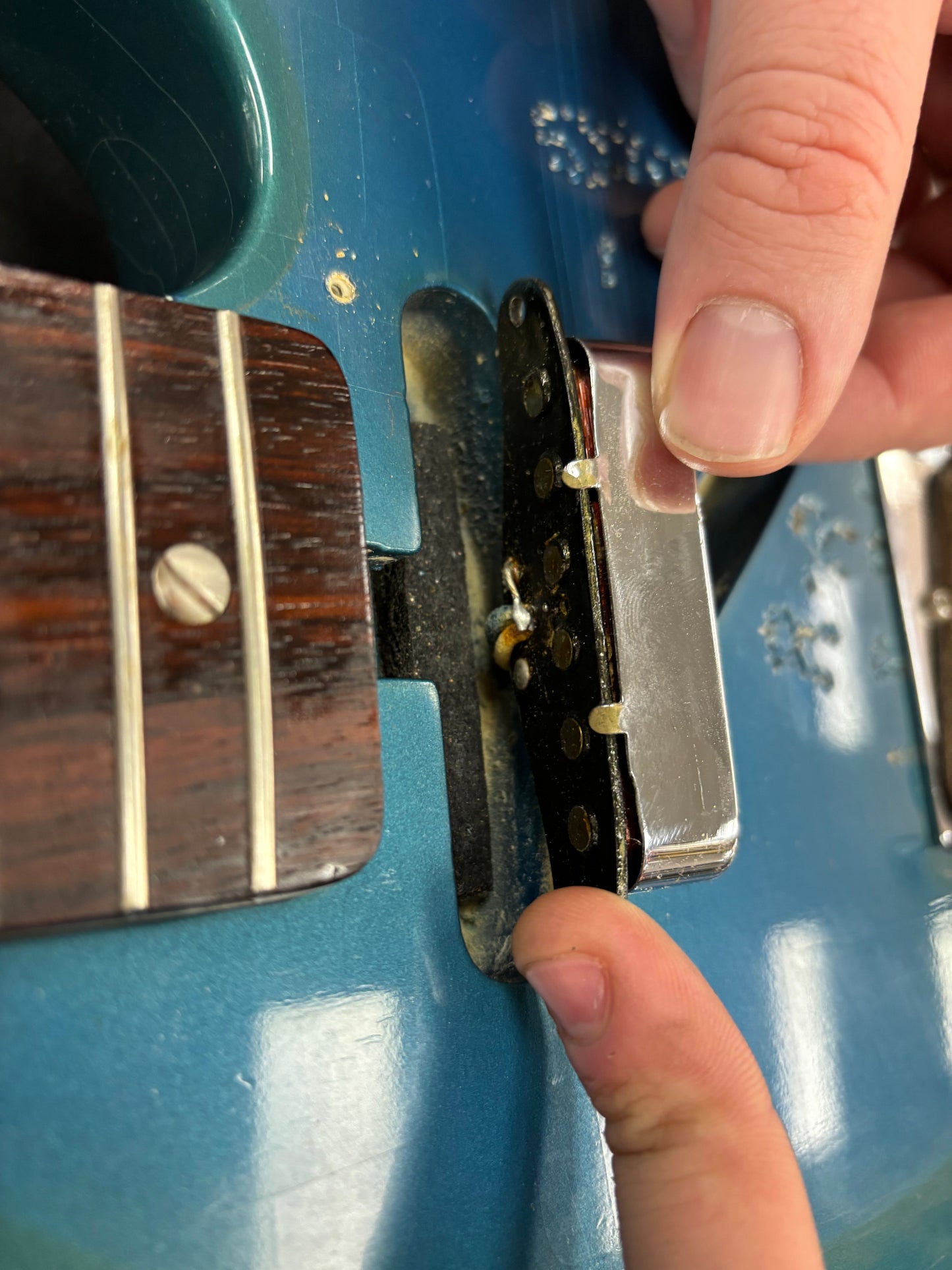 Vintage 1966 Fender Telecaster Factory Refin Lake Placid Blue w/OHSC TSU24885