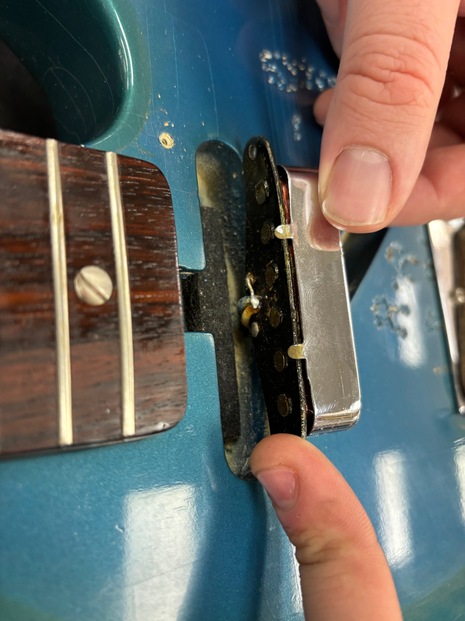 Vintage 1966 Fender Telecaster Factory Refin Lake Placid Blue w/OHSC TSU24885
