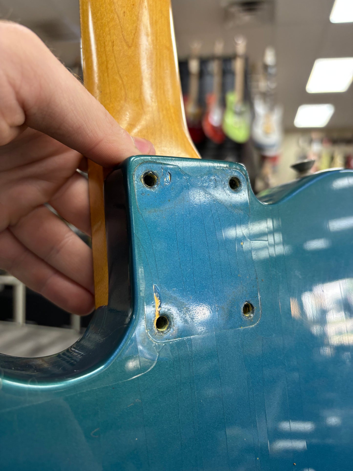 Vintage 1966 Fender Telecaster Factory Refin Lake Placid Blue w/OHSC TSU24885