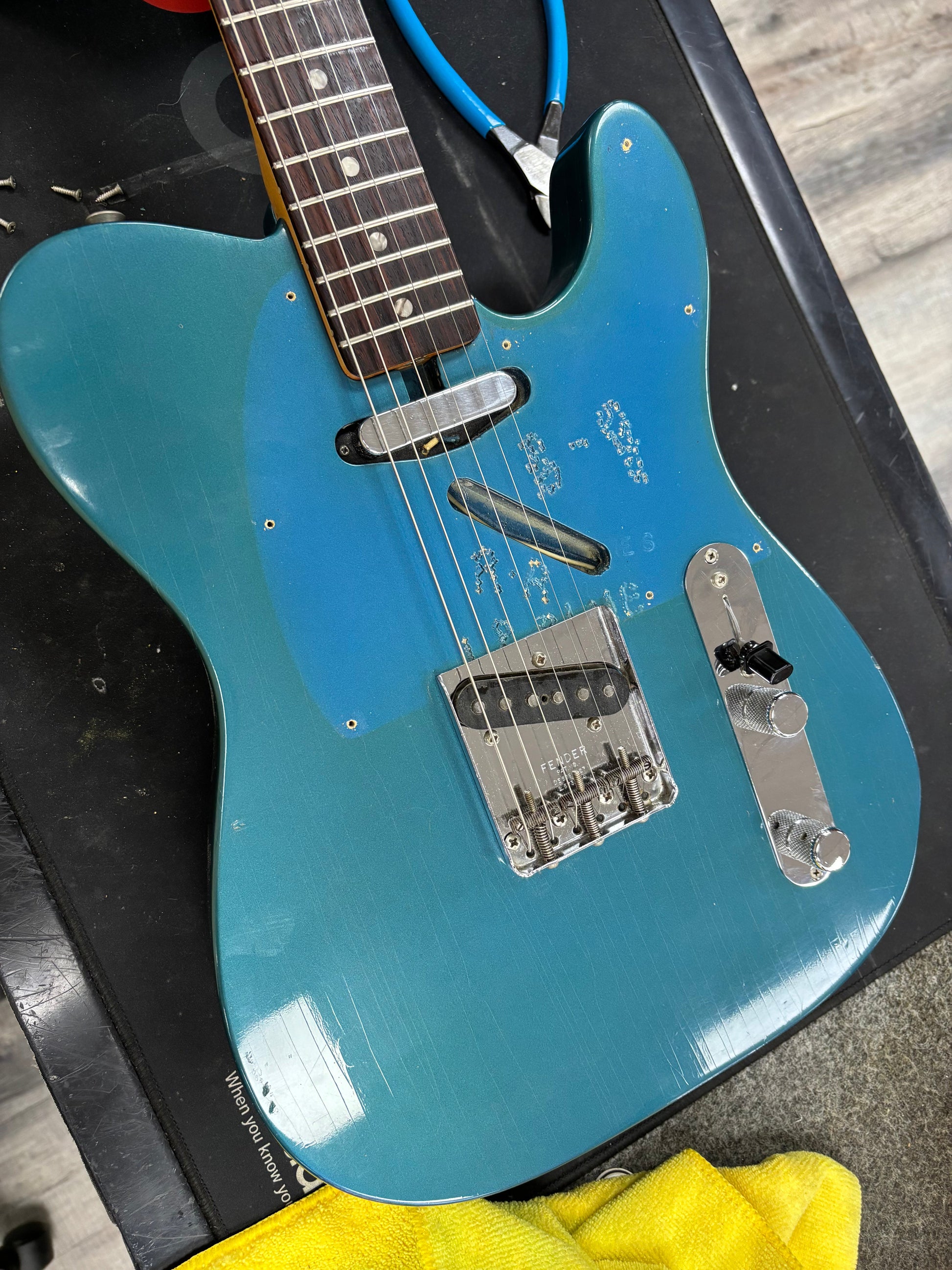 Vintage 1966 Fender Telecaster Factory Refin Lake Placid Blue w/OHSC TSU24885