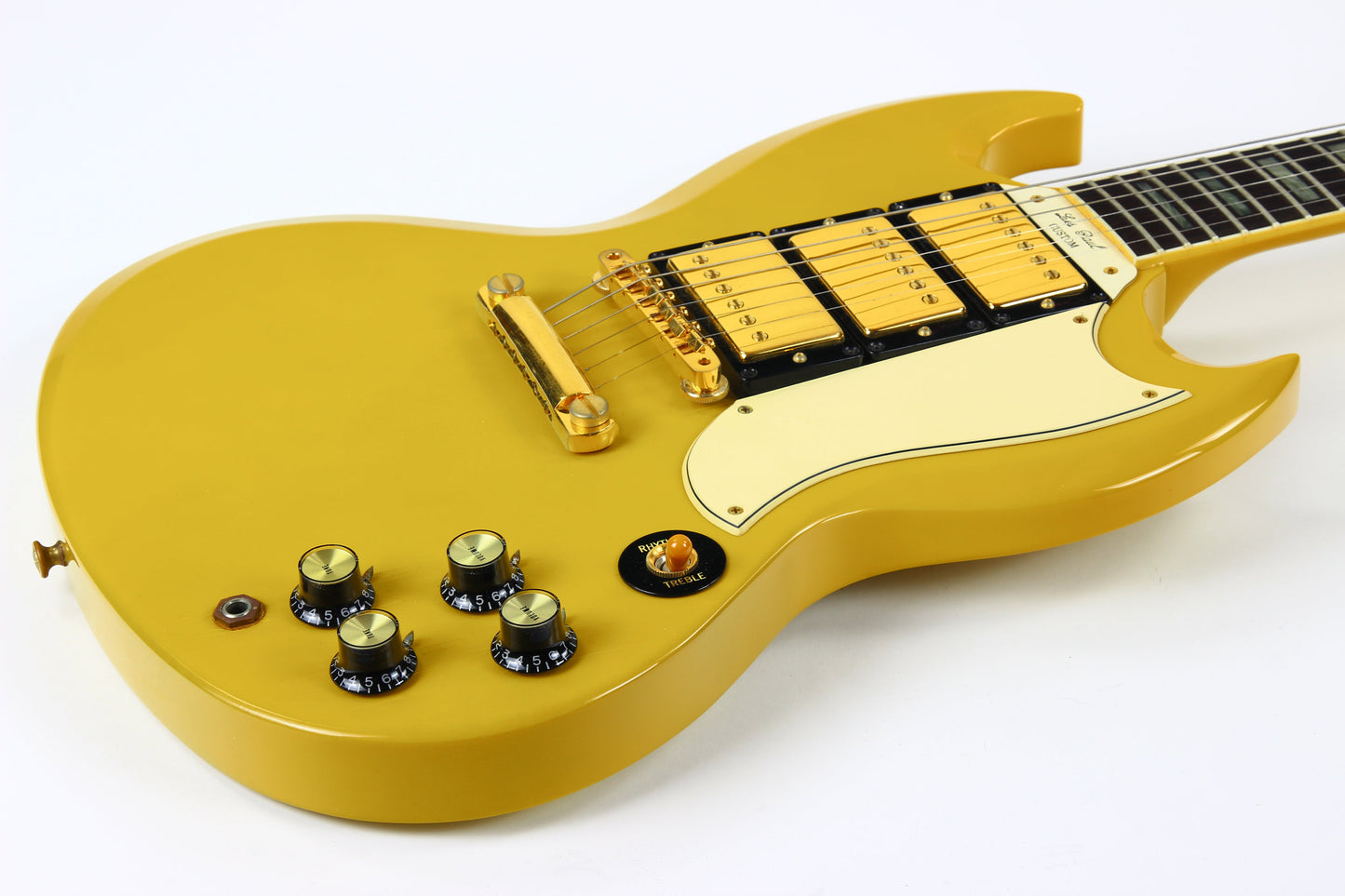 1991 Gibson 30th Anniversary SG Custom 3 Pickup Limited Edition TV Yellow