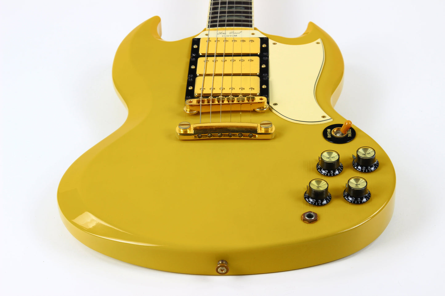 1991 Gibson 30th Anniversary SG Custom 3 Pickup Limited Edition TV Yellow