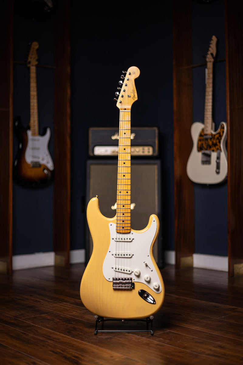 2018 Fender Custom Shop Wildwood 10 Dealer Select 1955 Stratocaster Electric Guitar - NoCaster Blonde