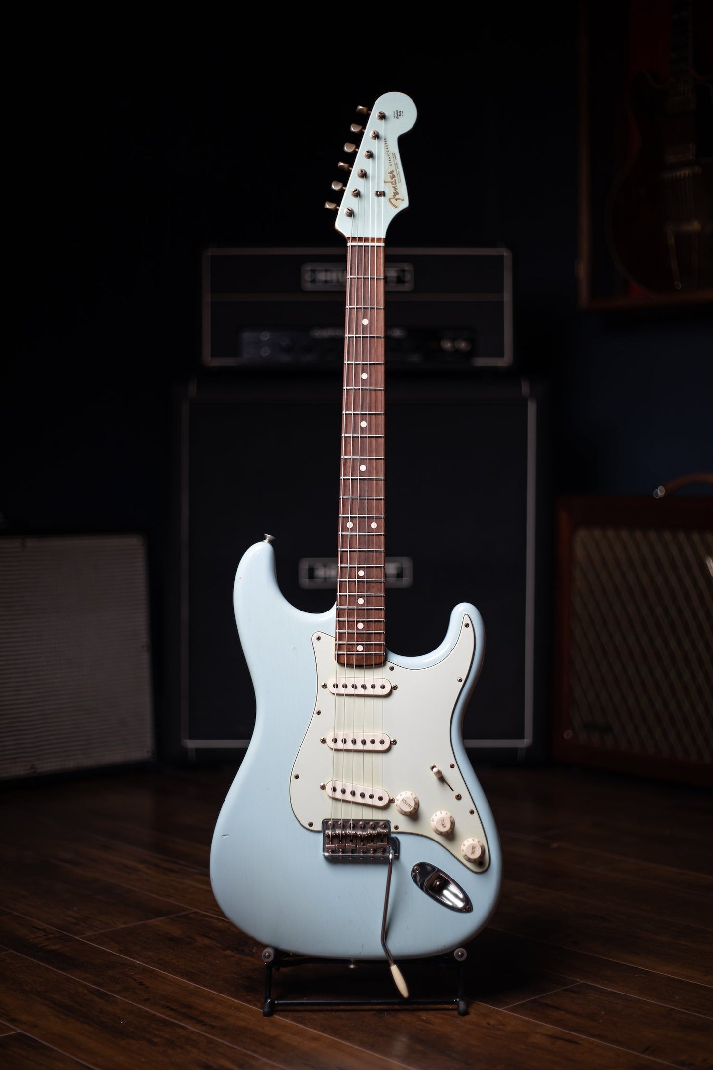 2012 Fender Custom Shop 1960 Stratocaster Relic Electric Guitar - Sonic Blue