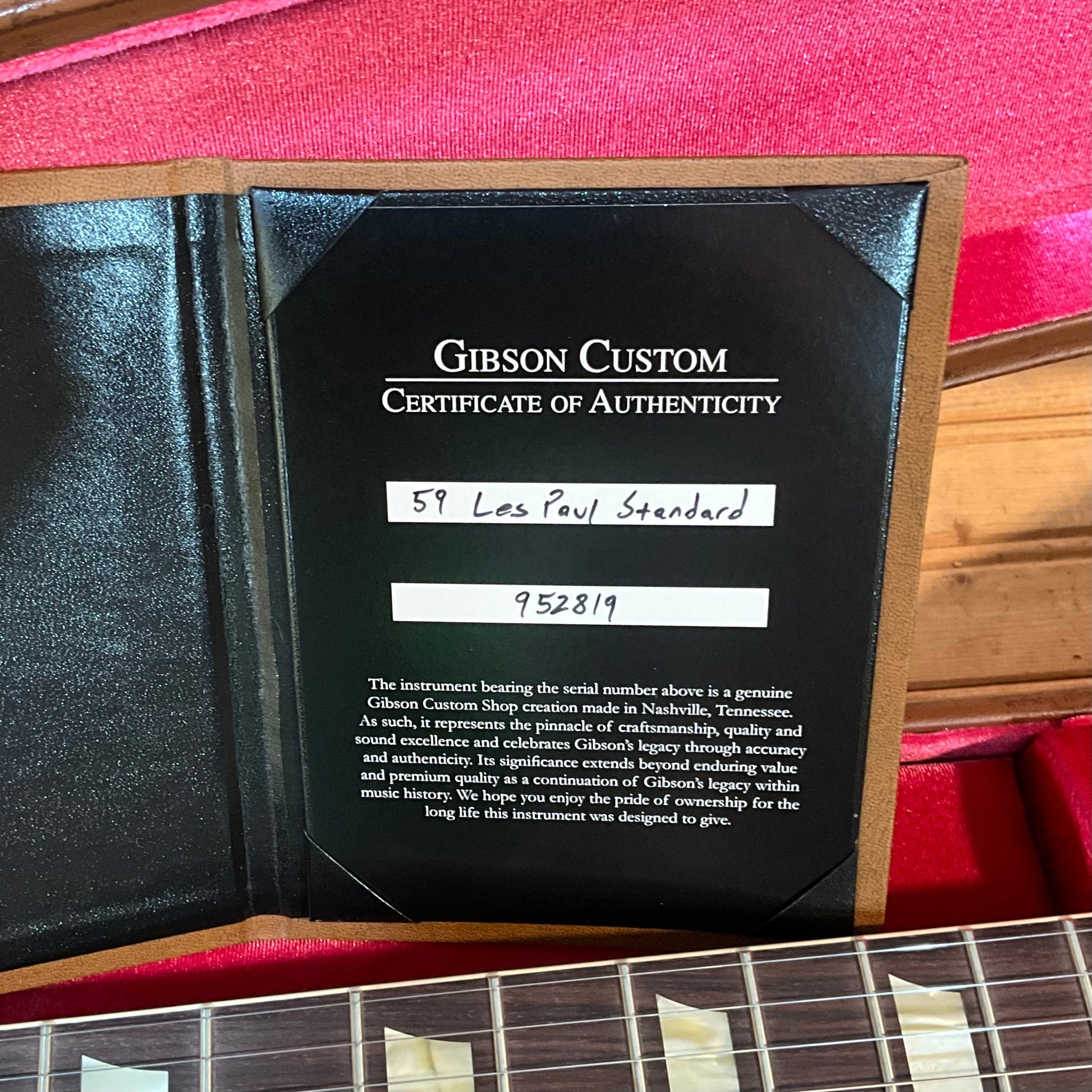 Gibson Custom M2M 1959 Les Paul Standard Reissue Electric Guitar - Dirty Lemon