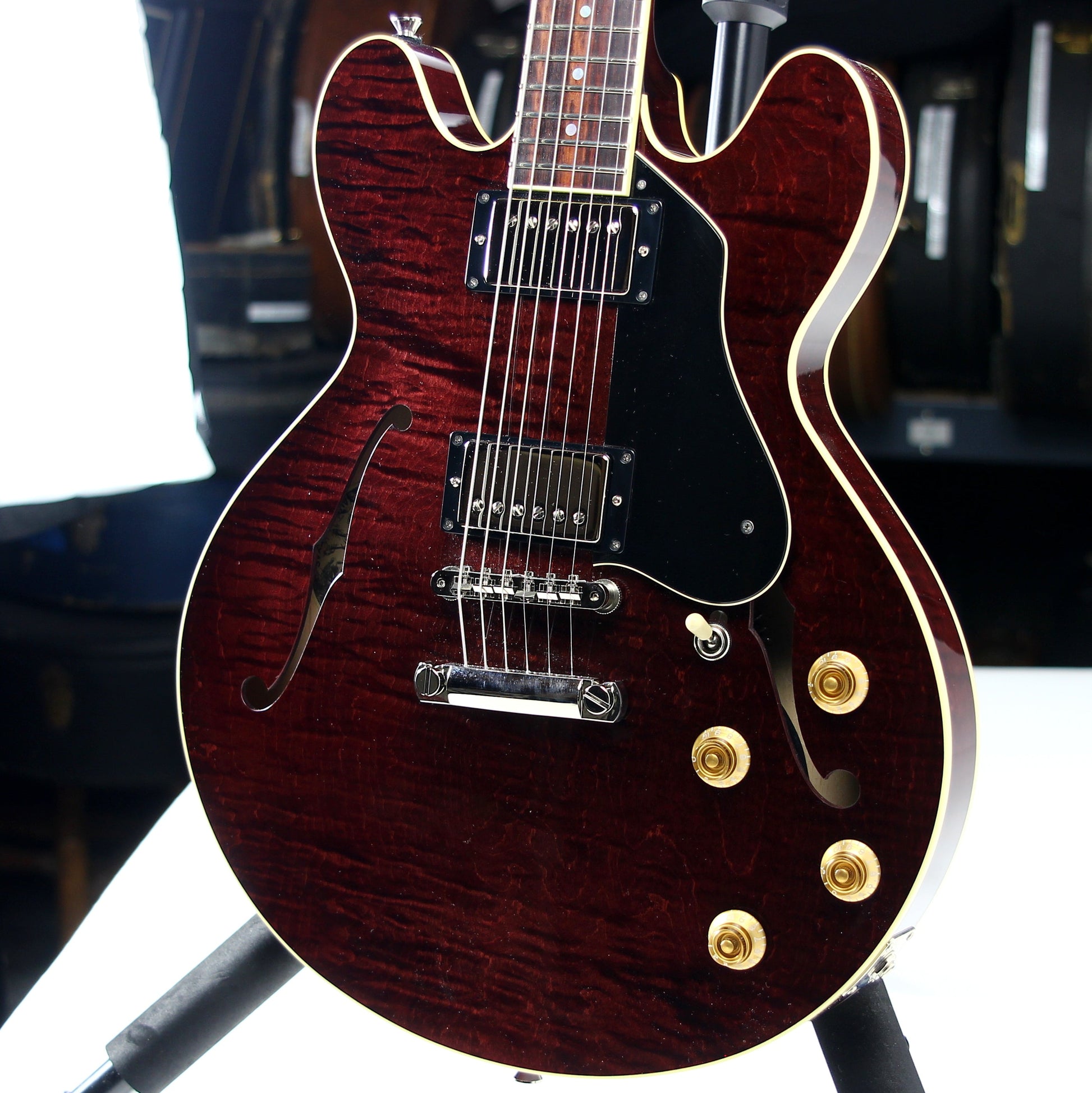 2023 Collings i35 LC Premium OXBLOOD Electric Guitar | Throbak Humbuckers, Semi-Hollow Body,  Finish