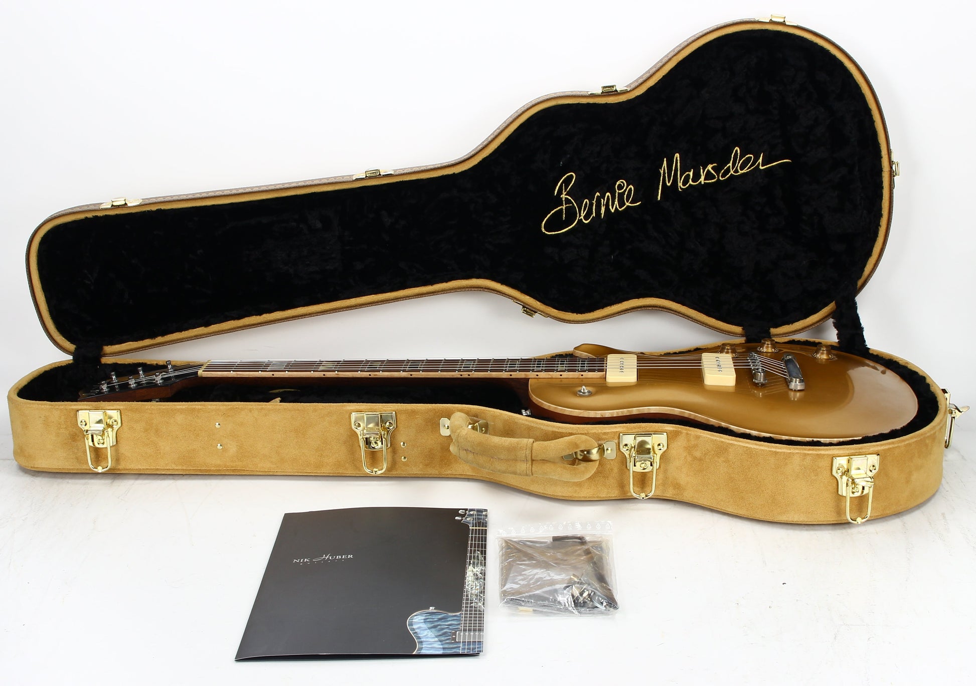 2023 Nik Huber 59 Orca Bernie Marsden SIGNED | P90 Gold Top Signature Model, LTD Limited Edition!