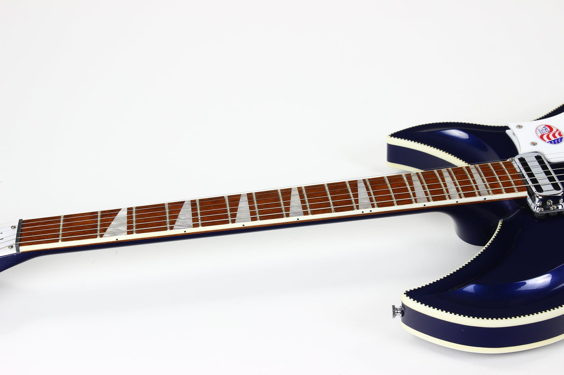 2016 Rickenbacker 381 V69 Midnight Blue MID Checkerboard Binding