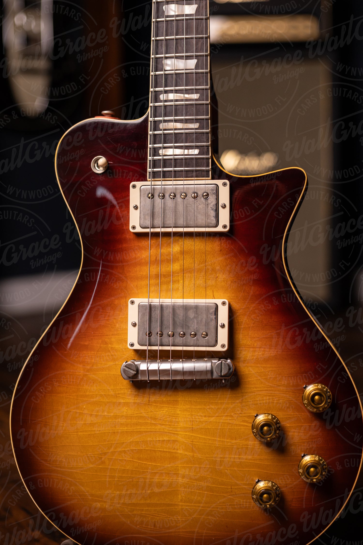 PRE ORDER | Carneglia Master Series Stallion Standard Wraparound Electric Guitar with Brazilian Rosewood - Aged Tobacco Burst