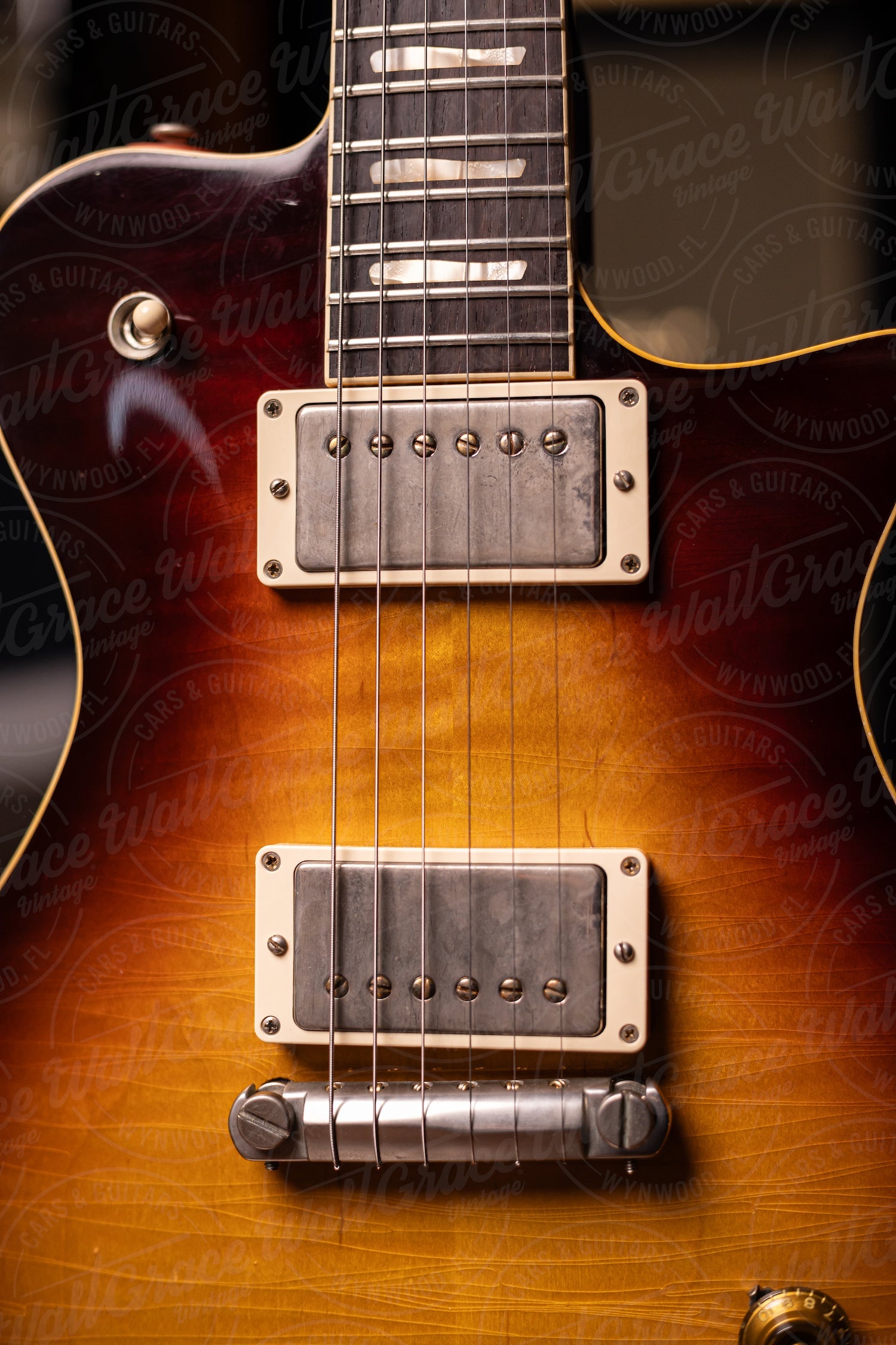 PRE ORDER | Carneglia Master Series Stallion Standard Wraparound Electric Guitar with Brazilian Rosewood - Aged Tobacco Burst