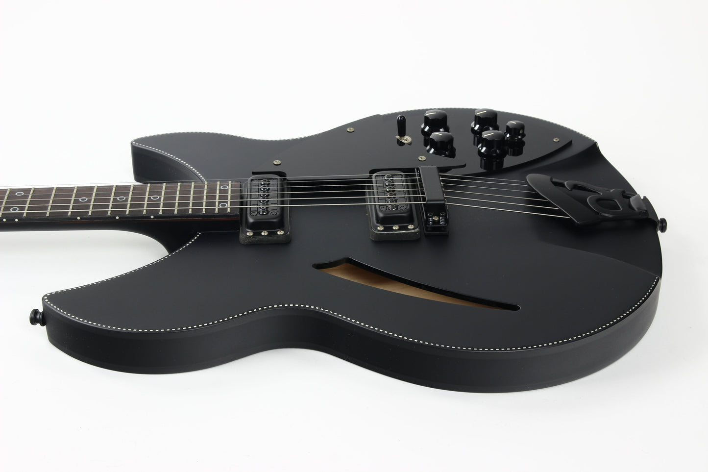 2016 Rickenbacker 360 Noir Limited Edition Matte Black Checkerboard Binding