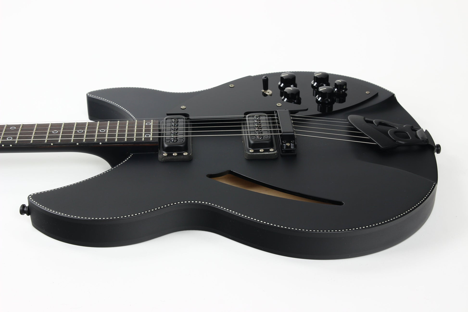 2016 Rickenbacker 360 Noir Limited Edition Matte Black Checkerboard Binding