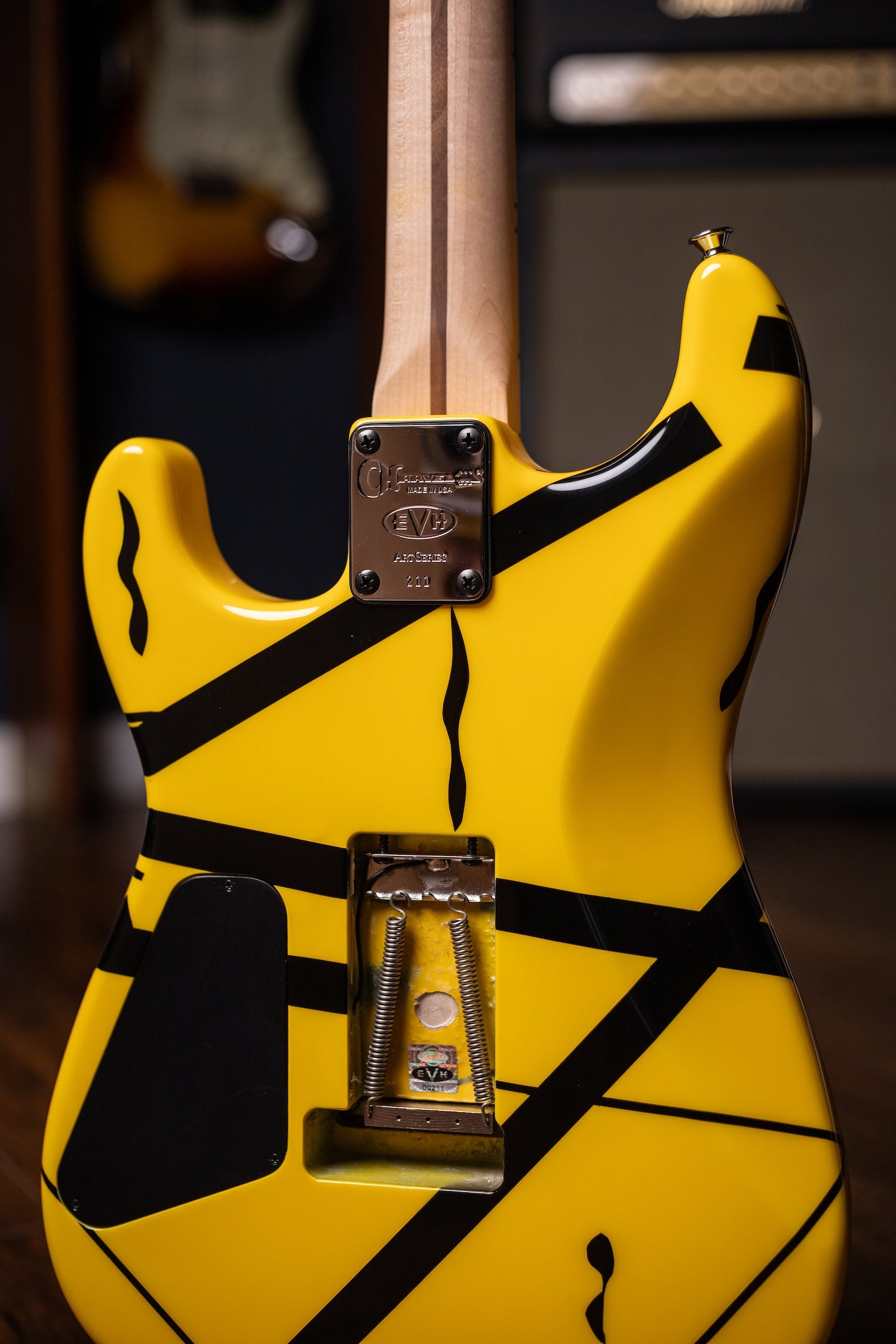 2007 Charvel EVH Striped Detroit - Yellow, Black