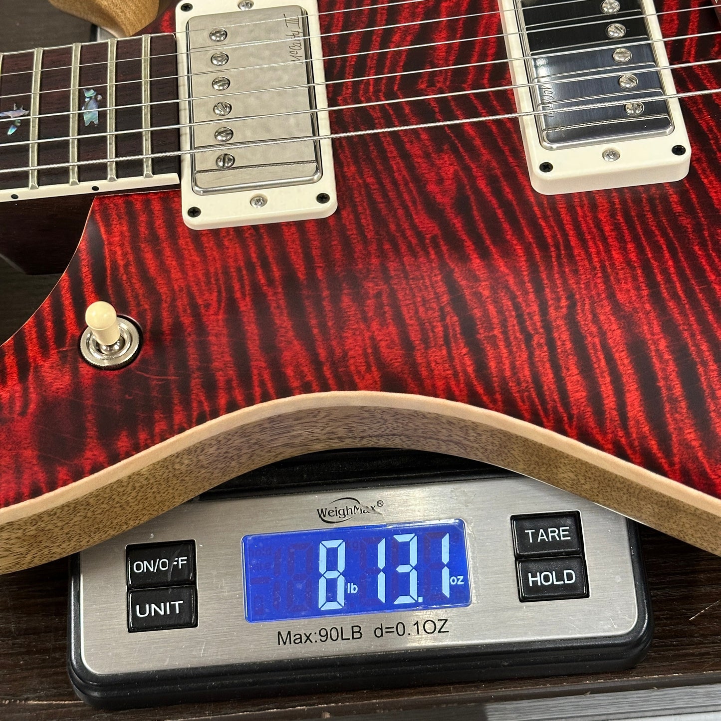 PRS Wood Library McCarty 594 Korina Red Tiger Satin RW neck w/case 0417620