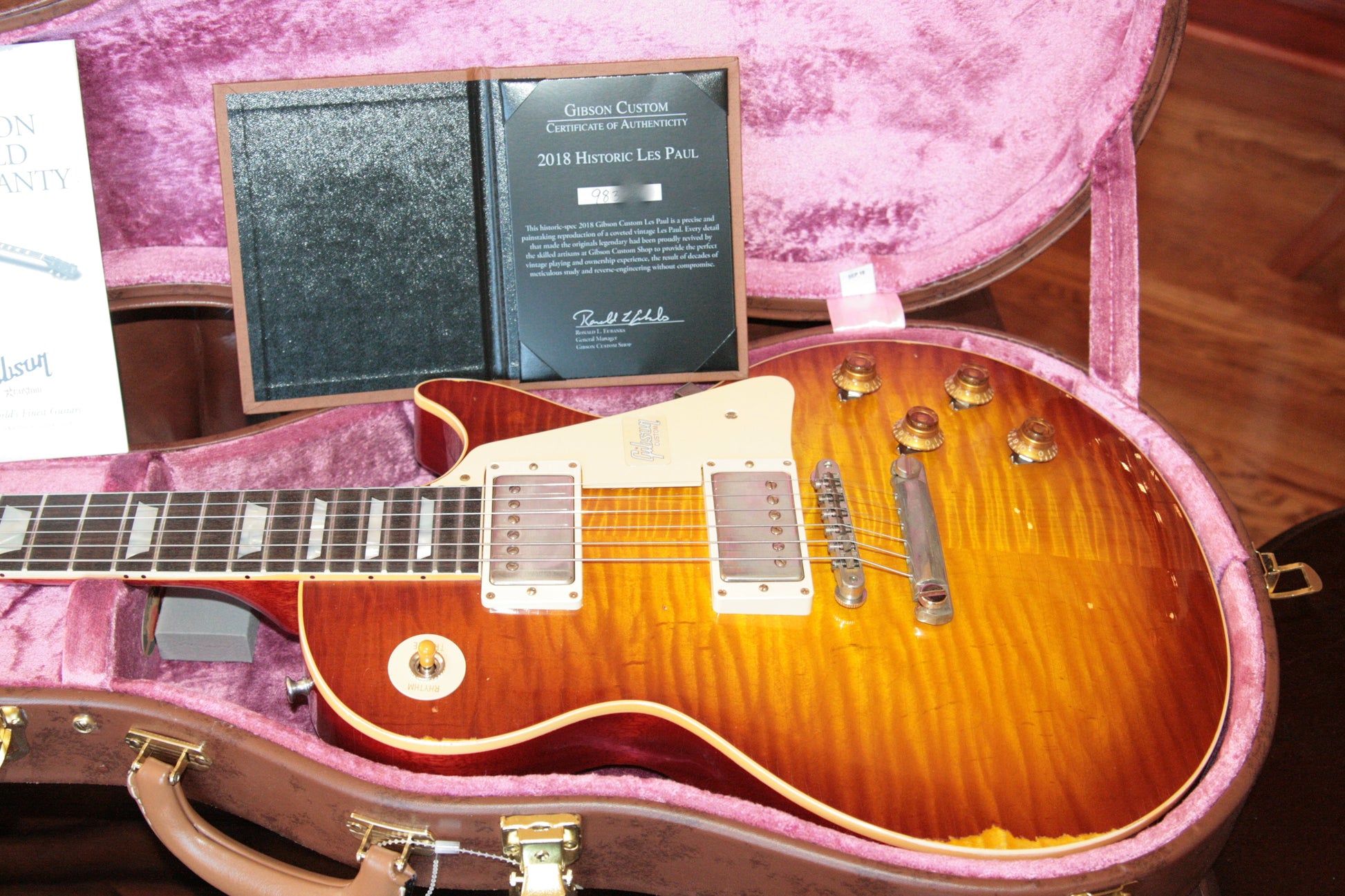 2018 Gibson 1959 HEAVY AGED Iced Tea Les Paul Reissue! R9 59 Historic Custom Shop