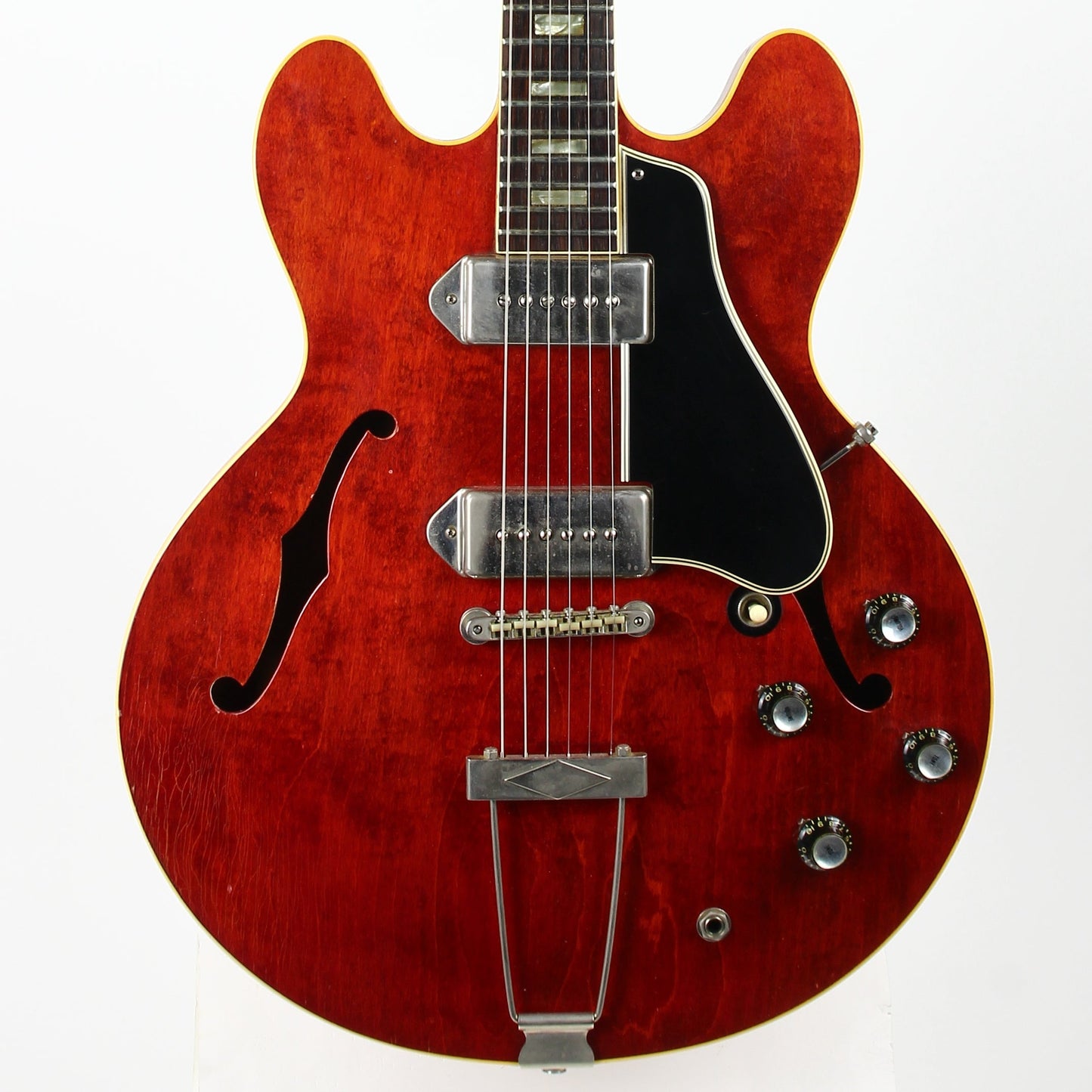1965 Gibson ES-330 TDC Cherry Red WIDE NUT, NICKEL PARTS w Original Hard Case, Vintage 330